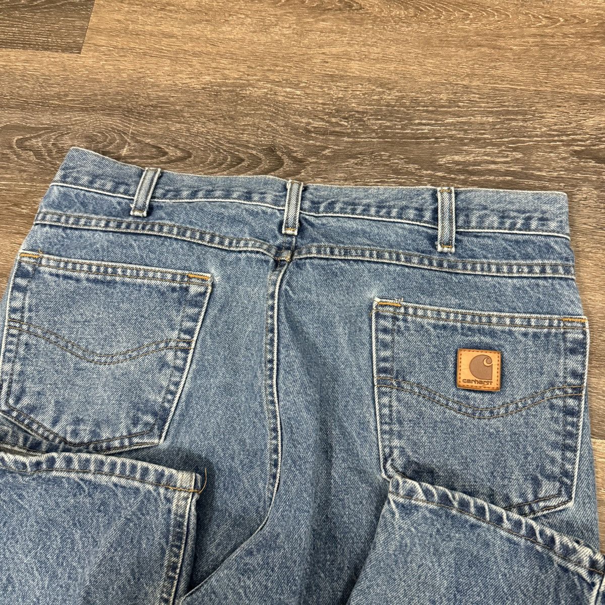 Carhartt × Vintage Vintage Y2K essential Carhartt navy blue denim jeans Size US 36 / EU 52 - 3 Thumbnail