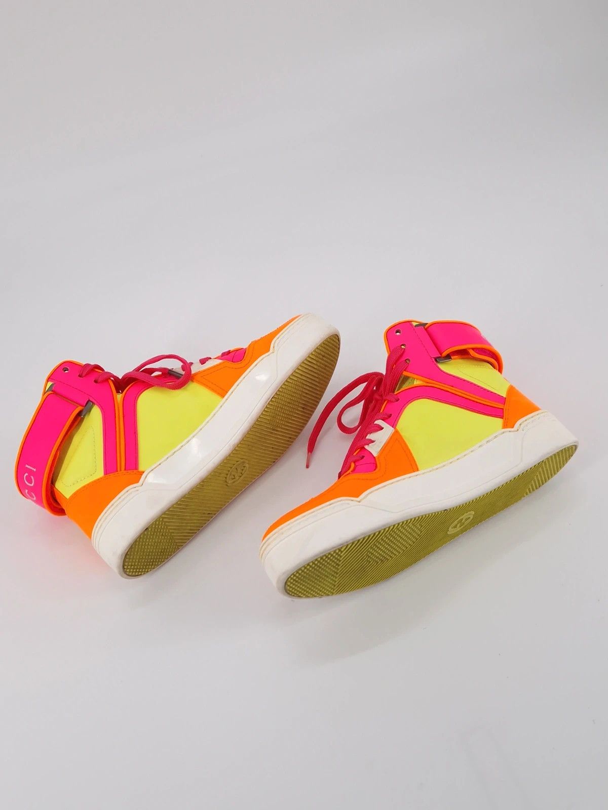 Gucci Gucci Neon Interlocking G Sneakers emo swag Size US 6 / IT 36 - 12 Thumbnail