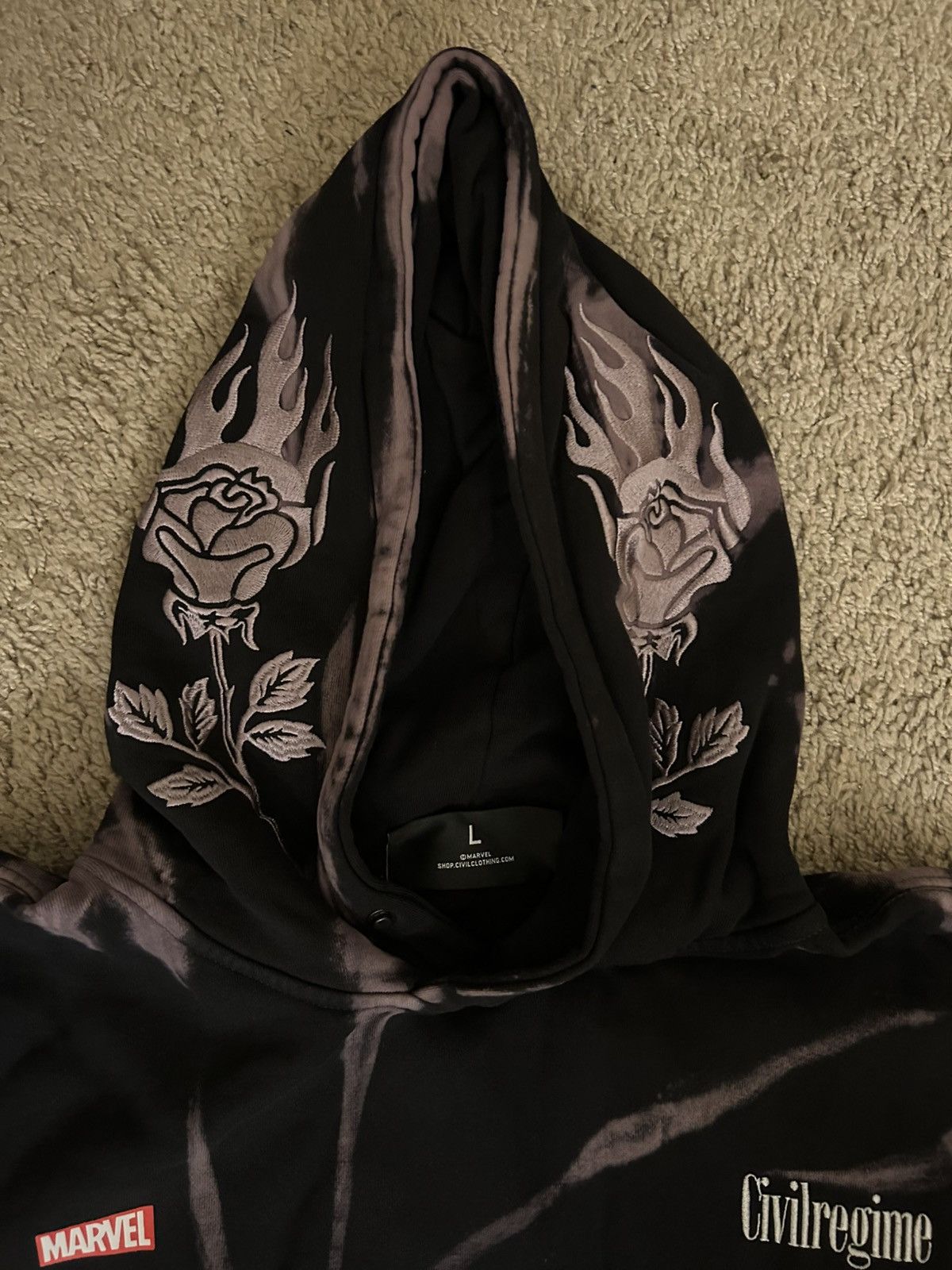 Civil Regime Civil Regime X Marvel Venom Storms Web Of Chaos Snap Hoodie Size US L / EU 52-54 / 3 - 6 Thumbnail