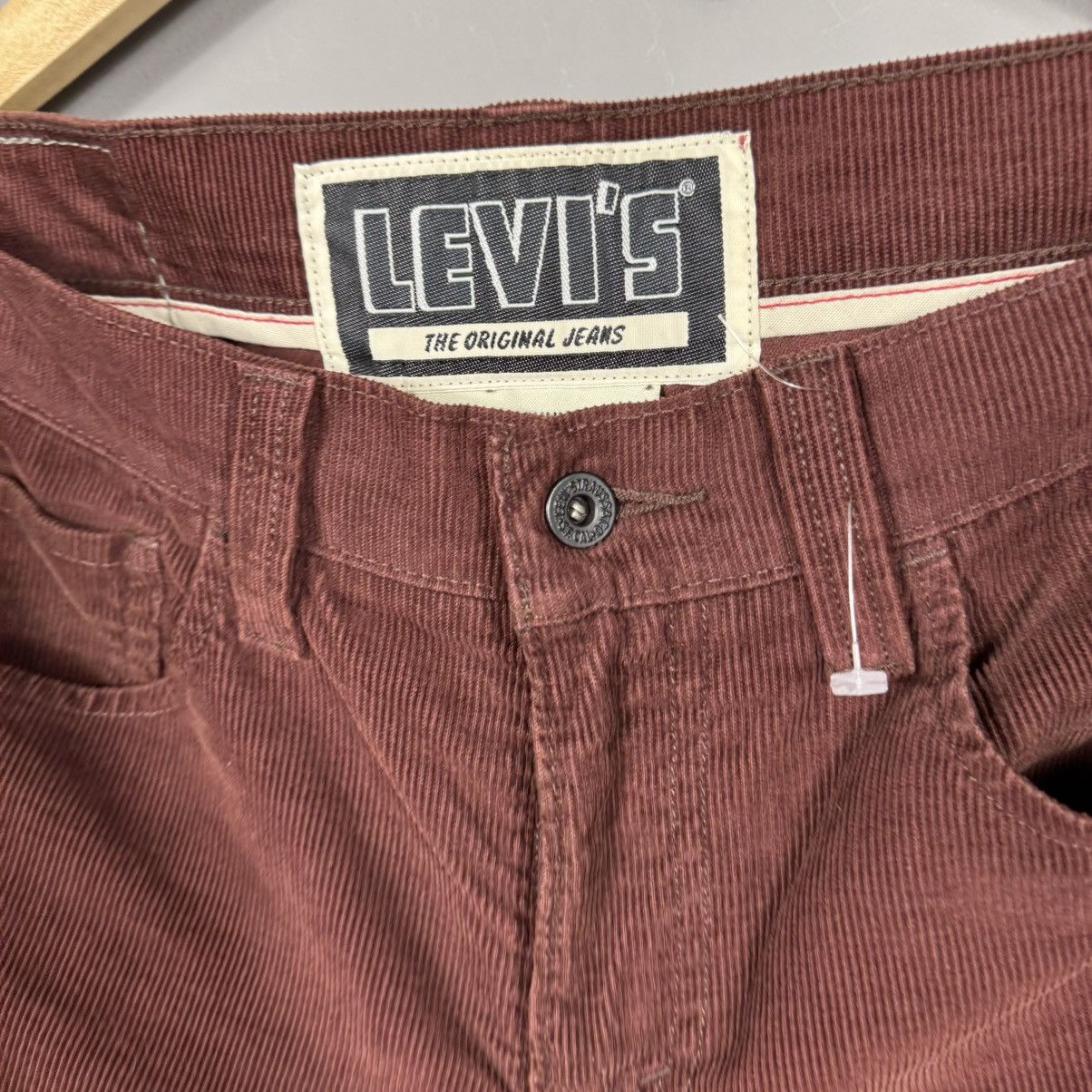 Levi's × Levi's Vintage Clothing Levis Velvet Burgundy Pants Size US 33 - 5 Thumbnail