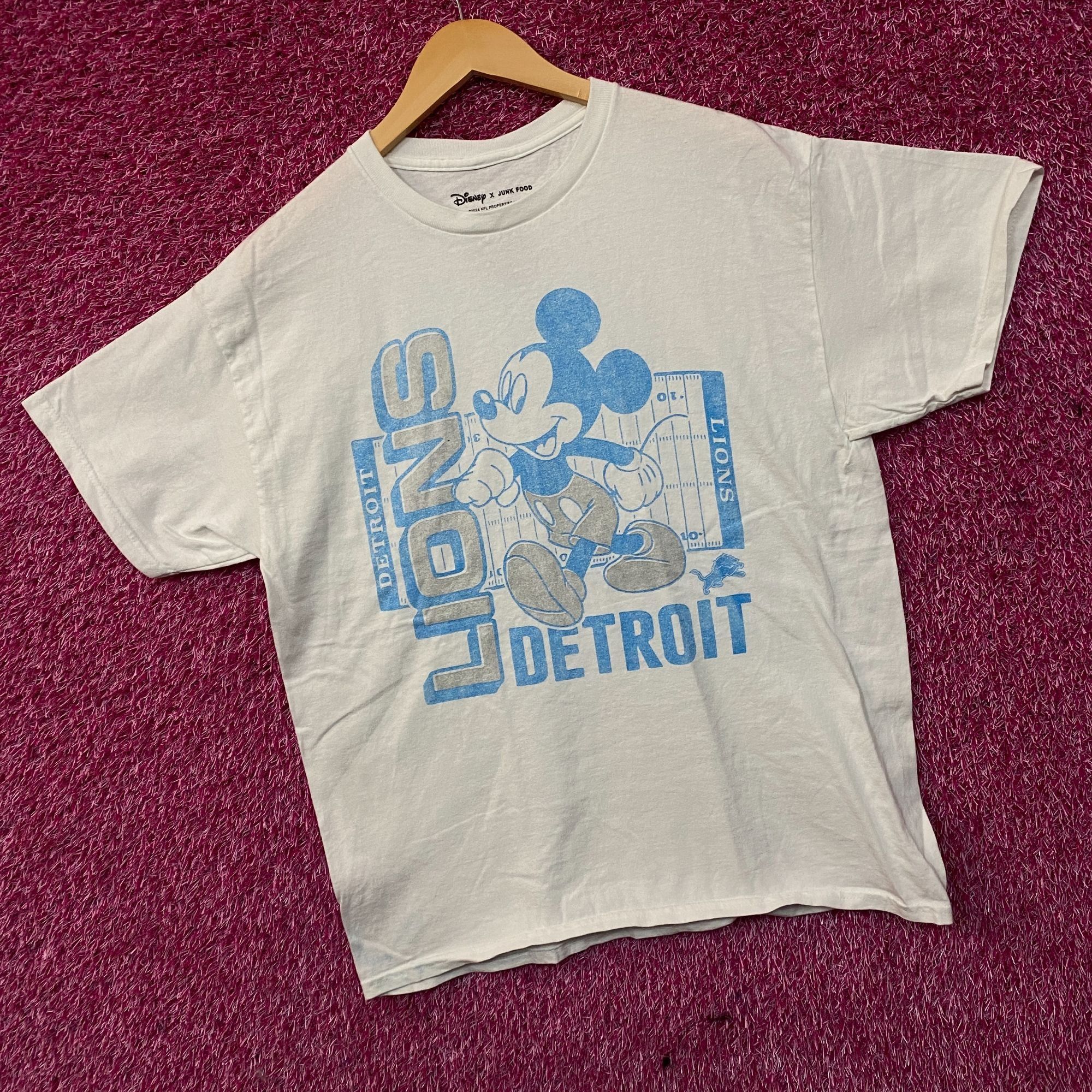 Junk Food Disney x Junk Food NFL Detroit Lions Mickey Mouse Field T-Sh Size US M / EU 48-50 / 2 - 3 Thumbnail