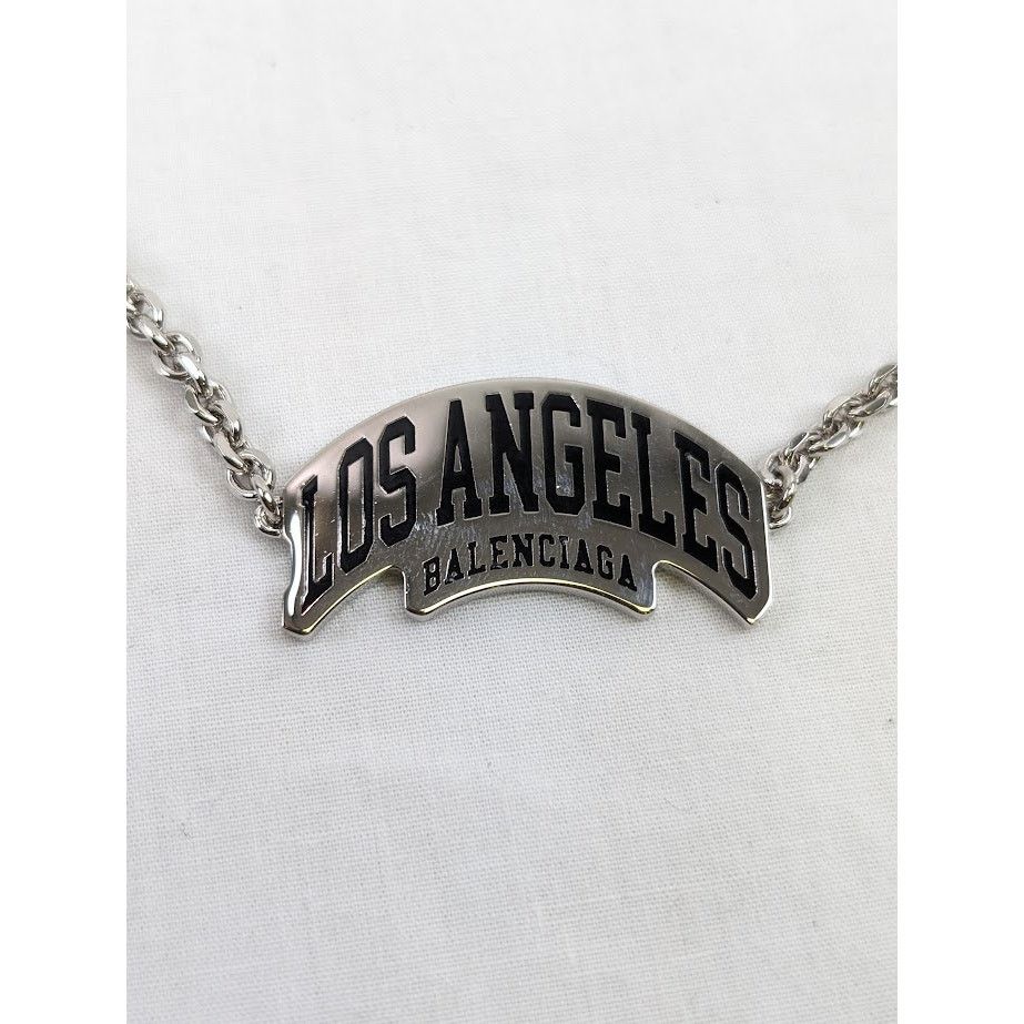 Balenciaga o1rshd1 Q:2 / Size: OS / Los Angeles Necklace in Silver Size ONE SIZE - 4 Thumbnail