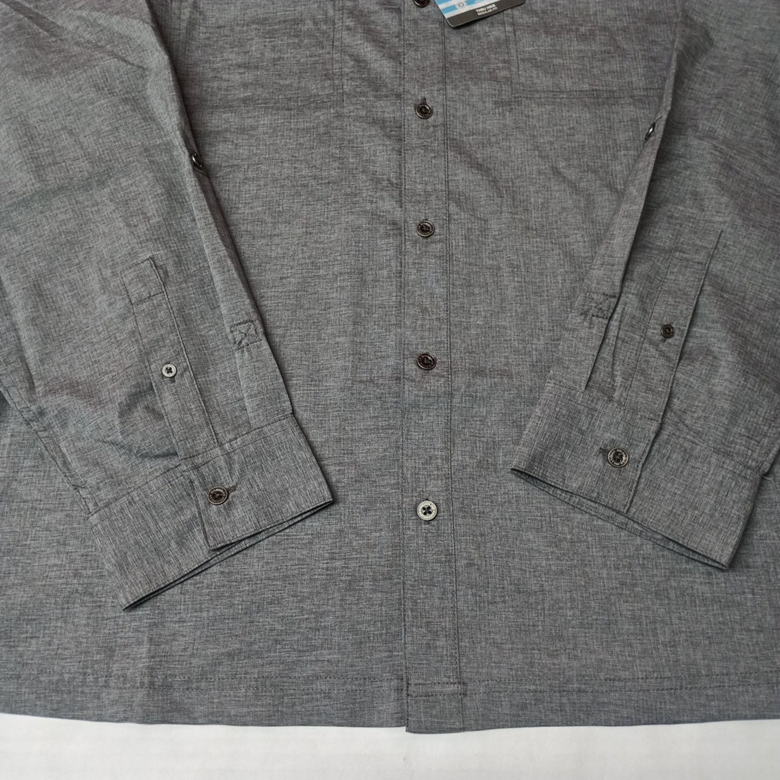 Wrangler Wrangler Men's 2XL Gray Thru Hike Shirt Vented Roll Tab UPF Size US XXL / EU 58 / 5 - 2 Thumbnail