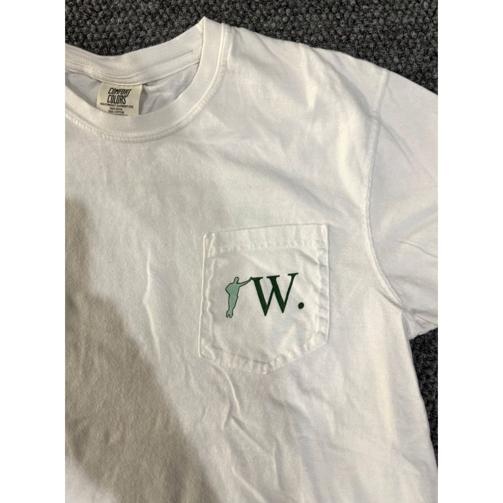 Comfort Colors Comfort Colors Mens Short Sleeve T-Shirt White Logo College William Graphic M Crew Neck Cotton Knit Heavyweight All Seasons Regular Fit Size US M / EU 48-50 / 2 - 6 Thumbnail