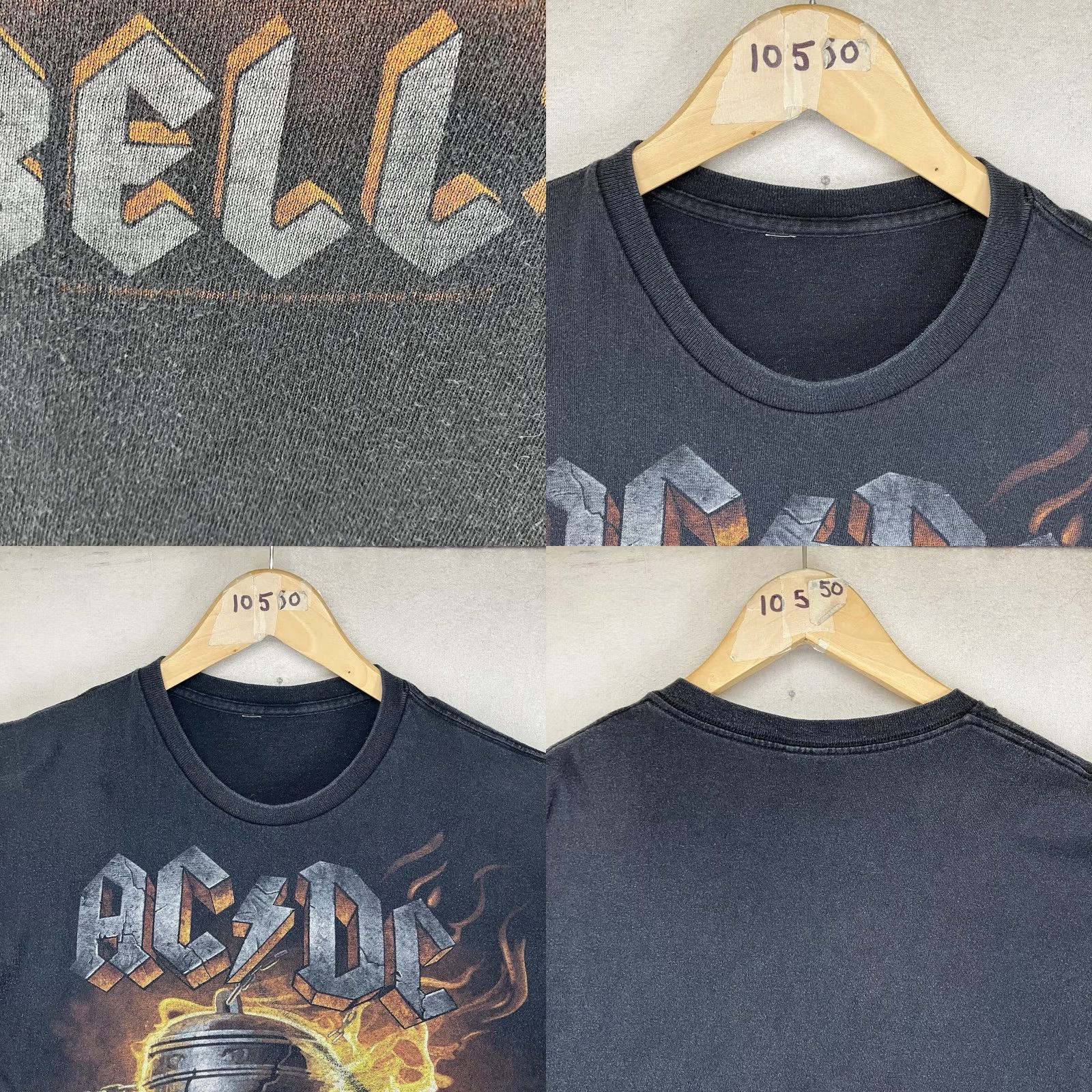 AAA VINTAGE ACDC Hells Bells T-Shirt Mens XL Black Graphic Print Rock Band 90s 2000s Shirt Crew Neck Short Sleeve Angu s? Size US XL / EU 56 / 4 - 8 Thumbnail