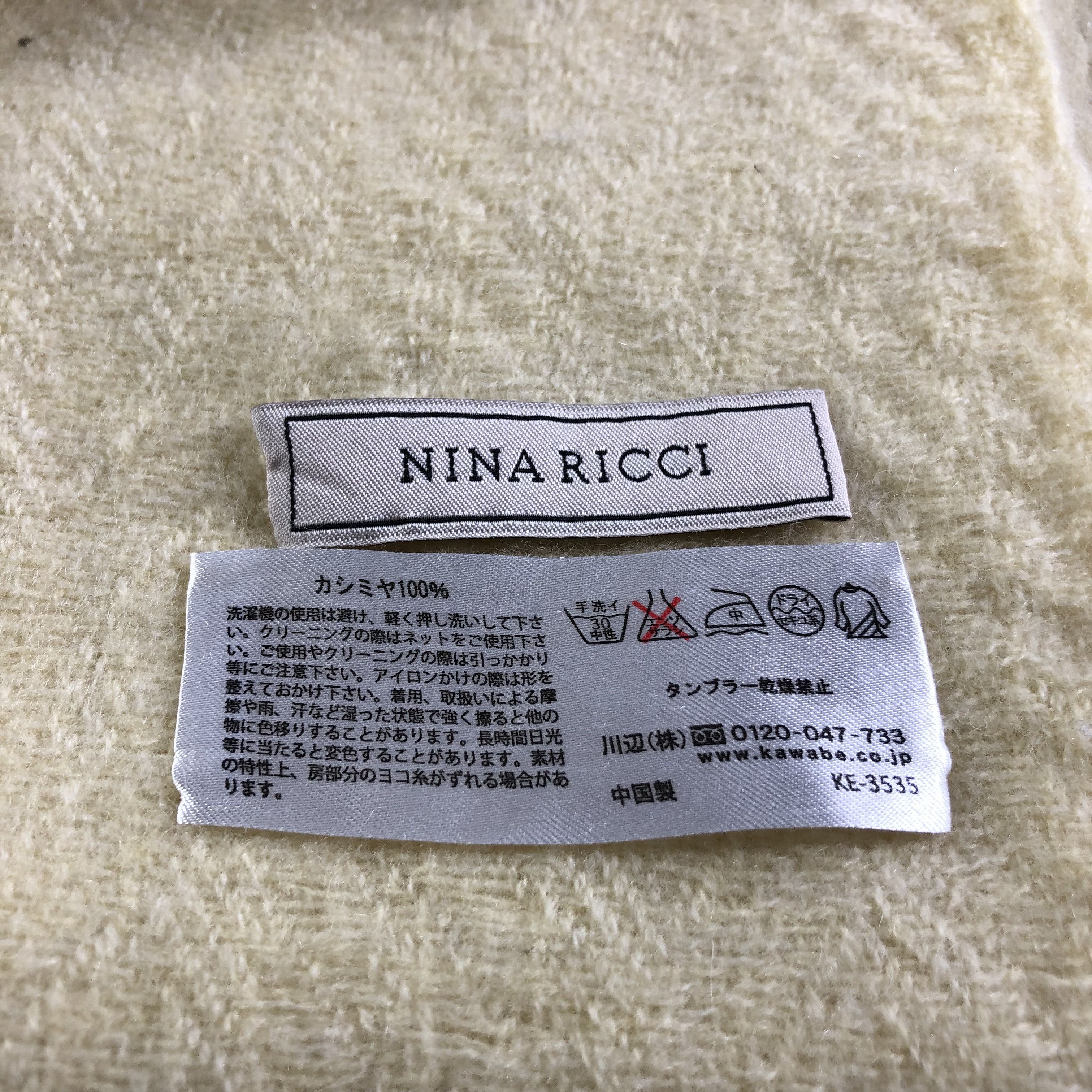 Nina Ricci Nina Ricci Cashmere Scarf Muffler V1973 Size ONE SIZE - 5 Thumbnail