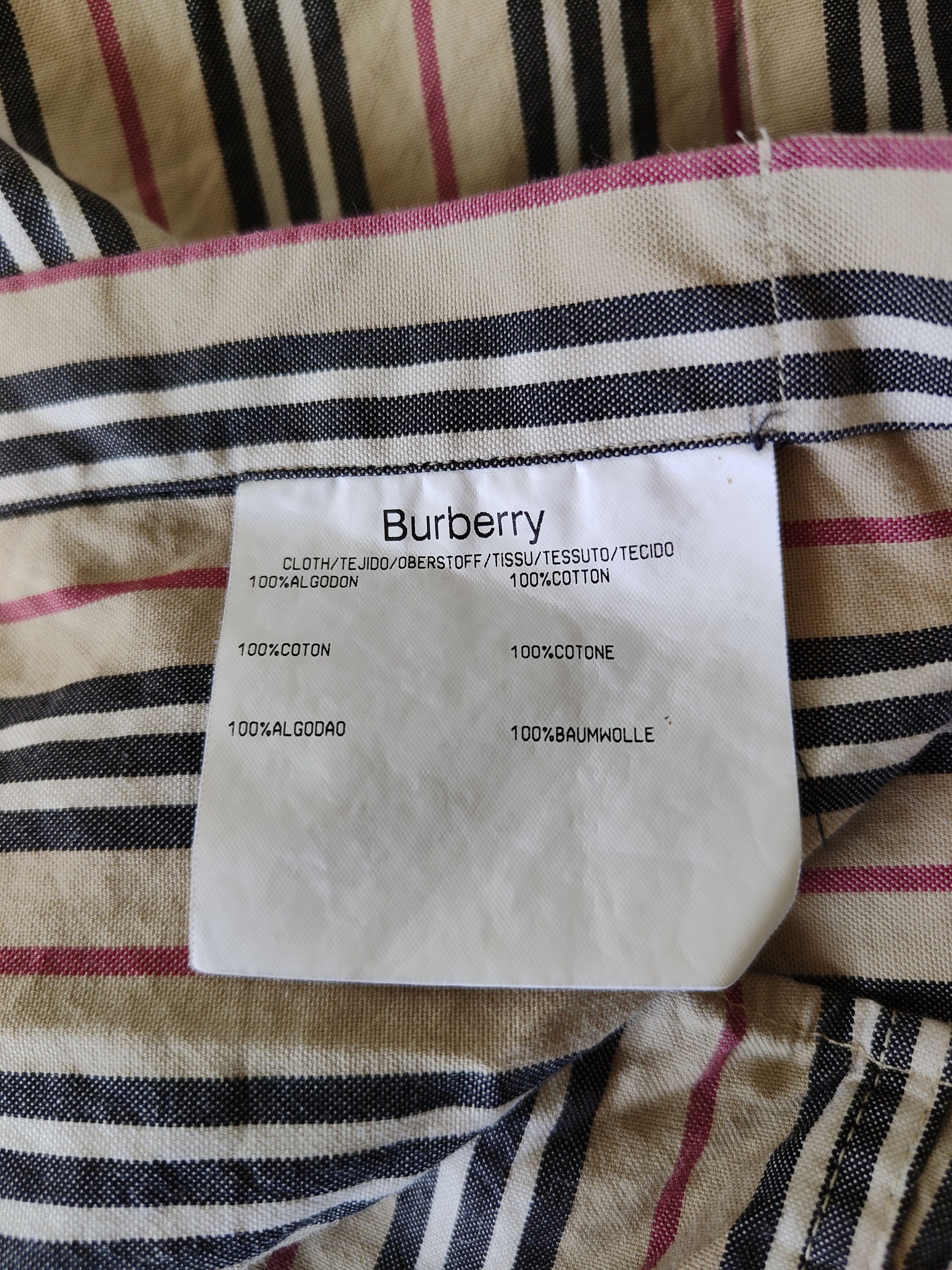 Burberry × Vintage Vintage burberry Cotton stripes shirt Button up Nova check Size US L / EU 52-54 / 3 - 4 Thumbnail