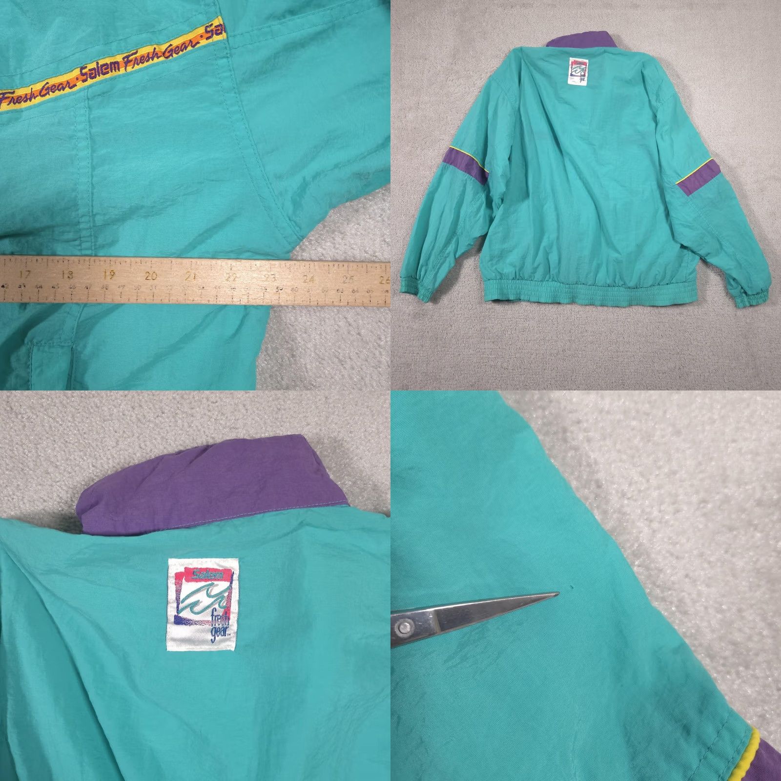 Vintage VINTAGE Salem Fresh Gear Jacket Mens Medium Green Full Zip Windbreaker 90s Size US M / EU 48-50 / 2 - 9 Thumbnail