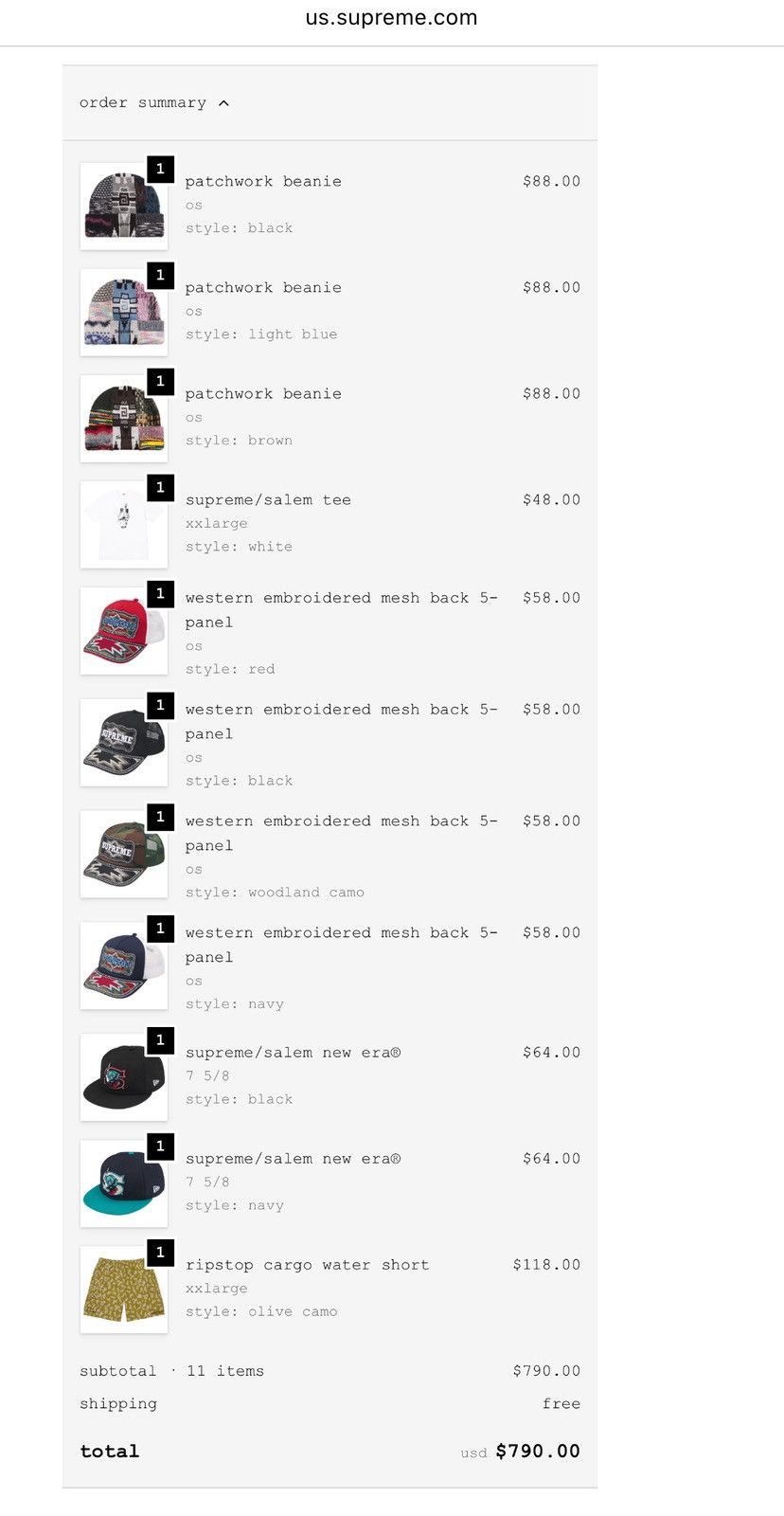Supreme Supreme Patchwork Beanie Light Blue Size ONE SIZE - 3 Thumbnail