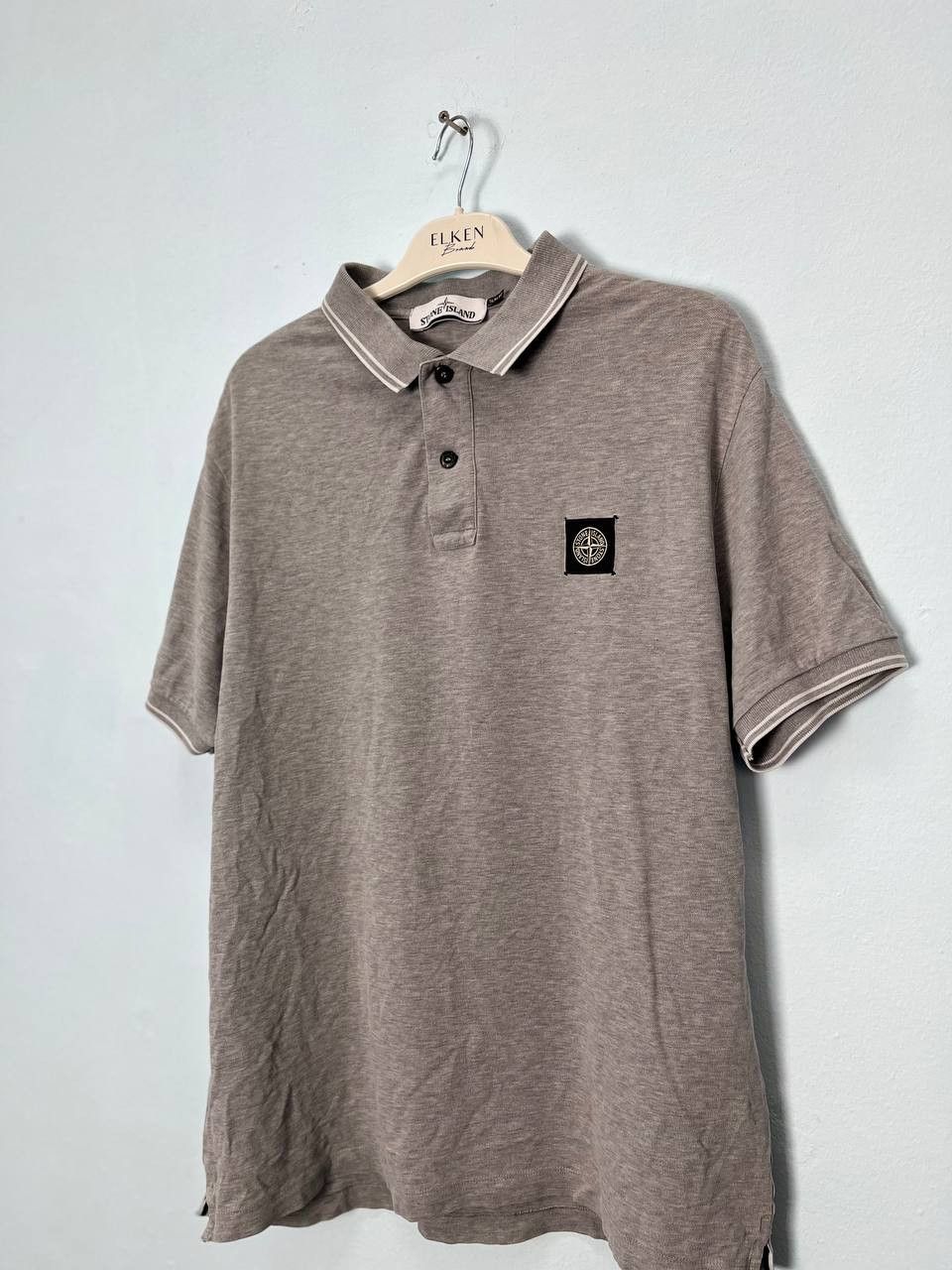 Other Stone Island Patch Program Polo Shirt Slim Fit Gray Size US XL / EU 56 / 4 - 2 Thumbnail