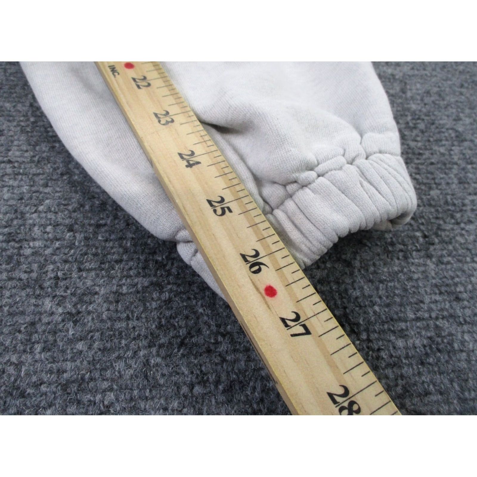 Asics Les Basics Sweatpants Womens M Gray Joggers Athletic Track Focus Spellout Logo Size 28" / US 6 / IT 42 - 4 Thumbnail