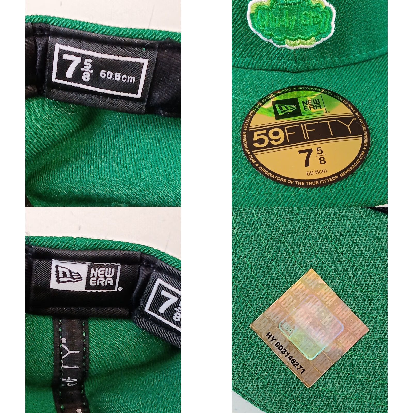 New Era New Era Windy City Chicago Bulls Fitted 59Fifty Hat Green 7 5/8 Mens NBA Basketball Cap Size ONE SIZE - 10 Thumbnail