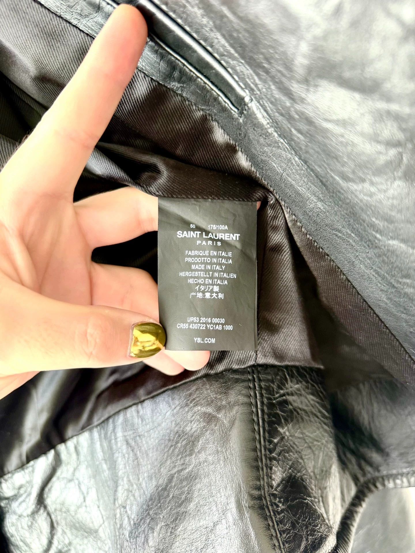 Saint Laurent Paris Saint Laurent 16FW Multi-Zip Leather Motorcycle Jacket Size US L / EU 52-54 / 3 - 7 Thumbnail