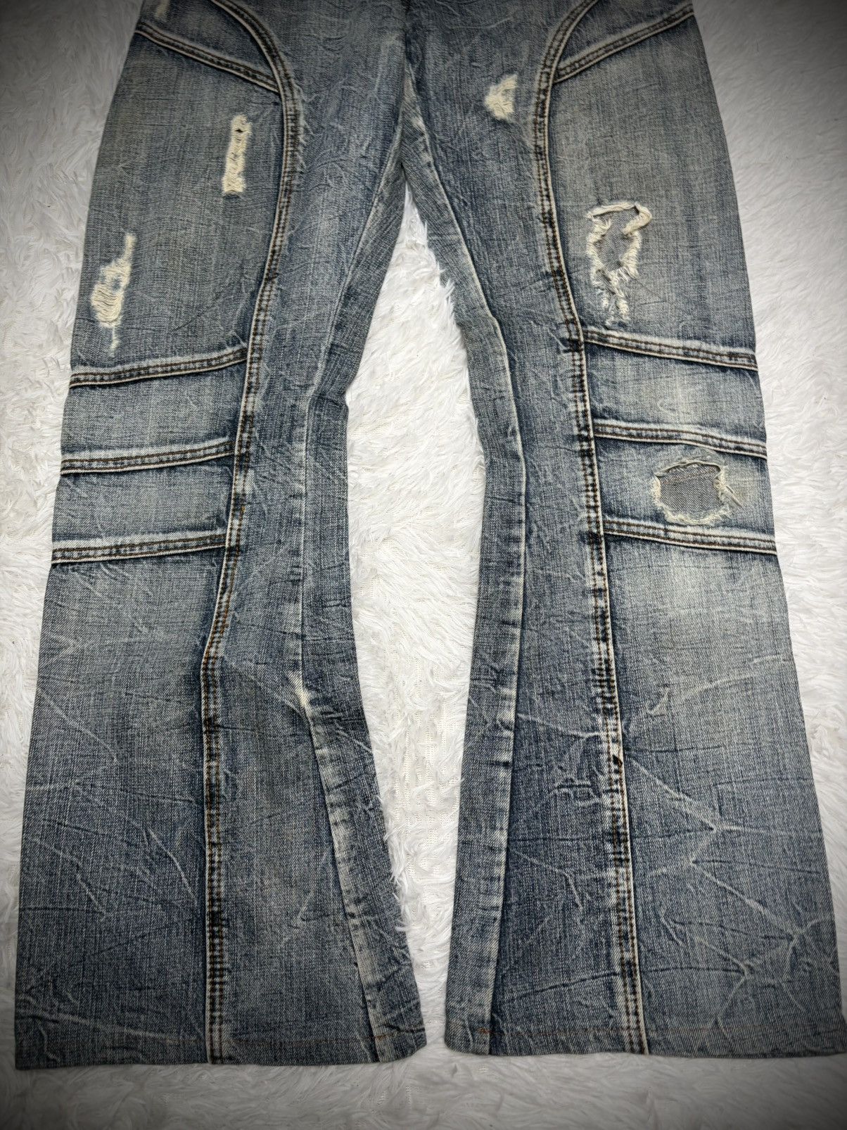 If Six Was Nine Semantic Design spiral flared jeans tornado mart style Size US 32 / EU 48 - 2 Thumbnail