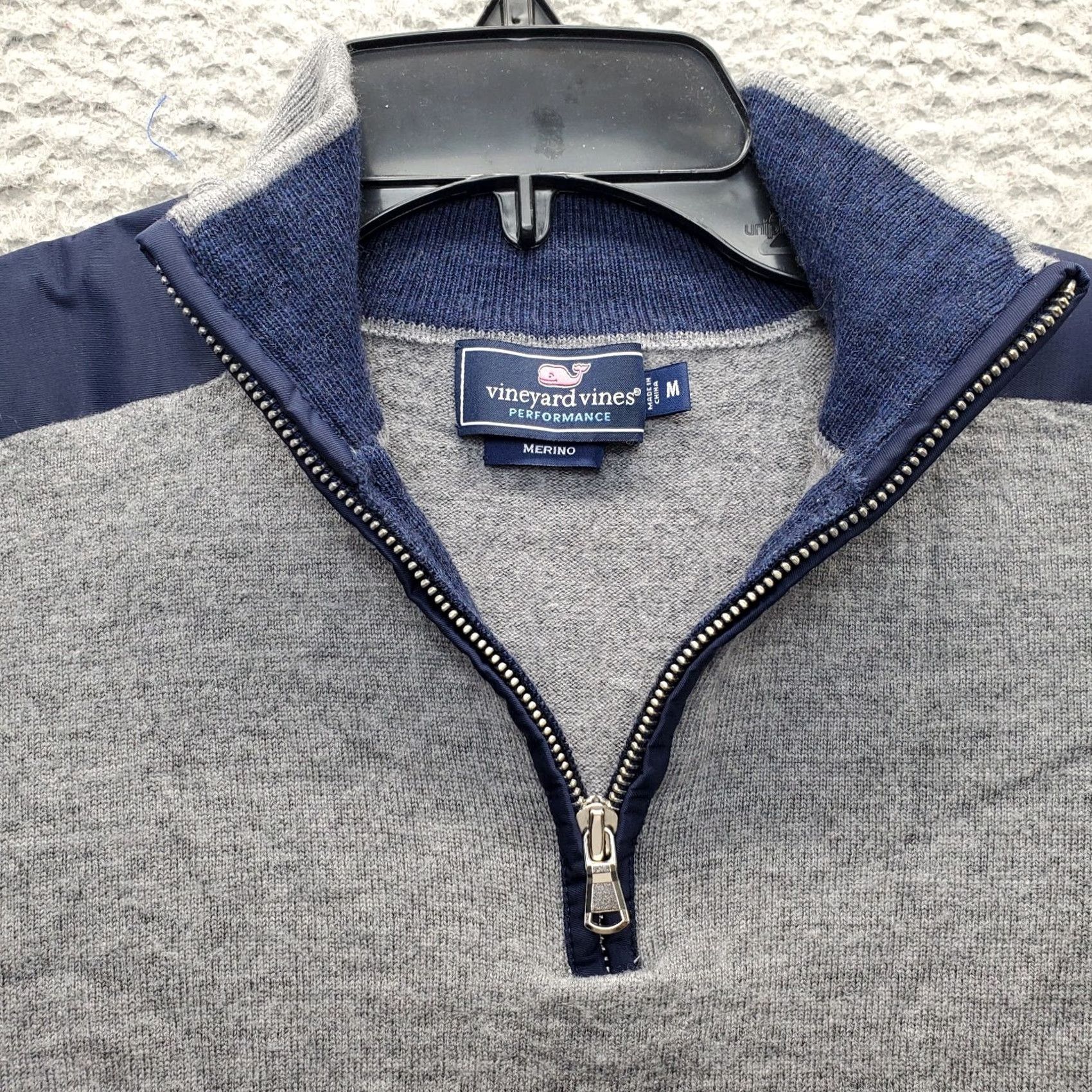 Vineyard Vines VINEYARD VINES Sweater Womens M Gray Performance Knit Side Shoulder 1/4 Zip Size M / US 6-8 / IT 42-44 - 6 Thumbnail