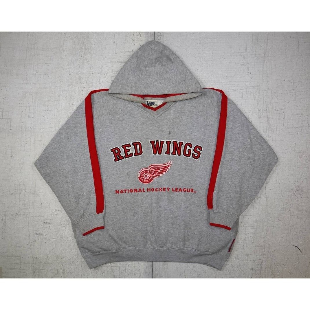 Lee Vintage Detroit Red Wings Lee Sport Hoodie Gray NHL Sz Large Size US L / EU 52-54 / 3 - 8 Thumbnail