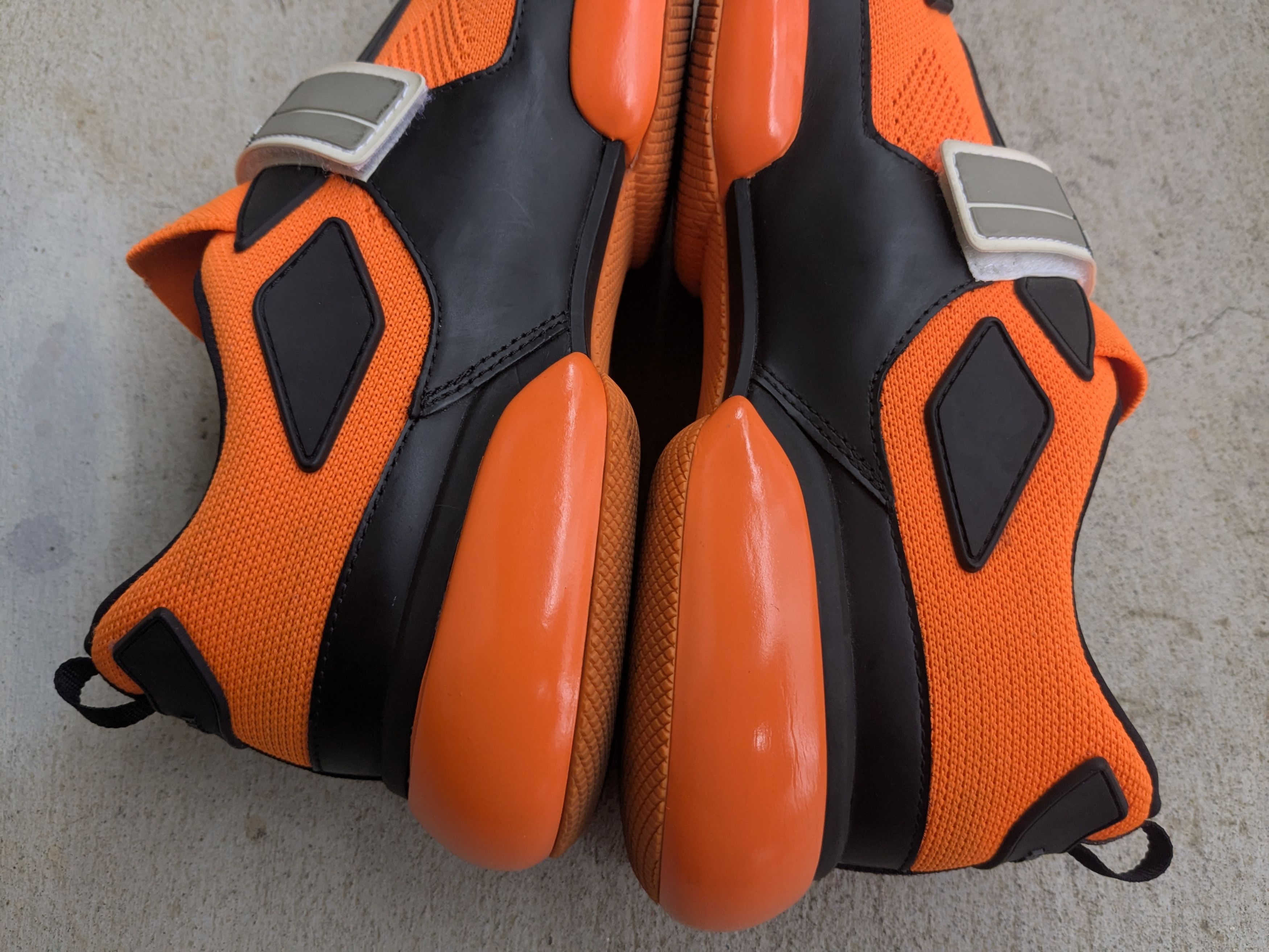 Prada Prada Cloudbust Sneakers Orange Black 7 Leather Size US 7 / EU 40 - 6 Thumbnail