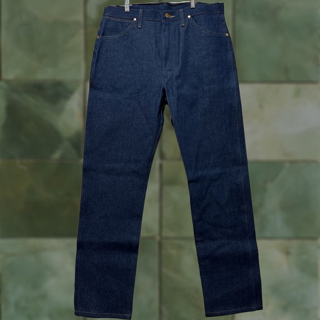 Wrangler VINTAGE Wrangler 13MWZ Dark Wash Blue Denim Cowboy Jeans
