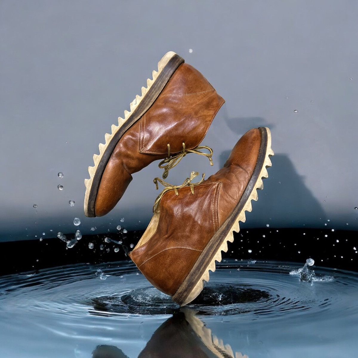 Shoto SHOTO 2 EYES LEATHER BOOTS Size US 10 / EU 43 - 1 Thumbnail