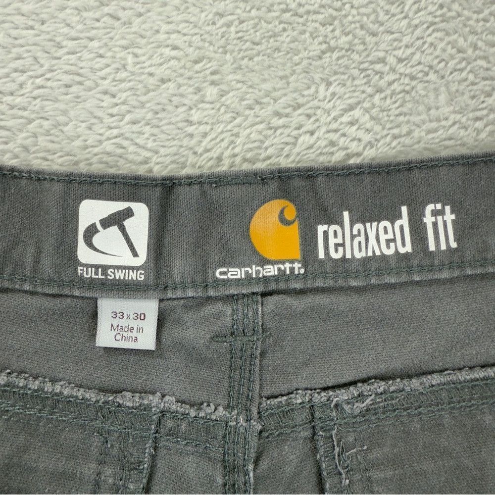 Carhartt Carhartt Full Swing Relaxed Fit Grey Pants Mens Sz 33x28 10 Size US 33 - 2 Thumbnail
