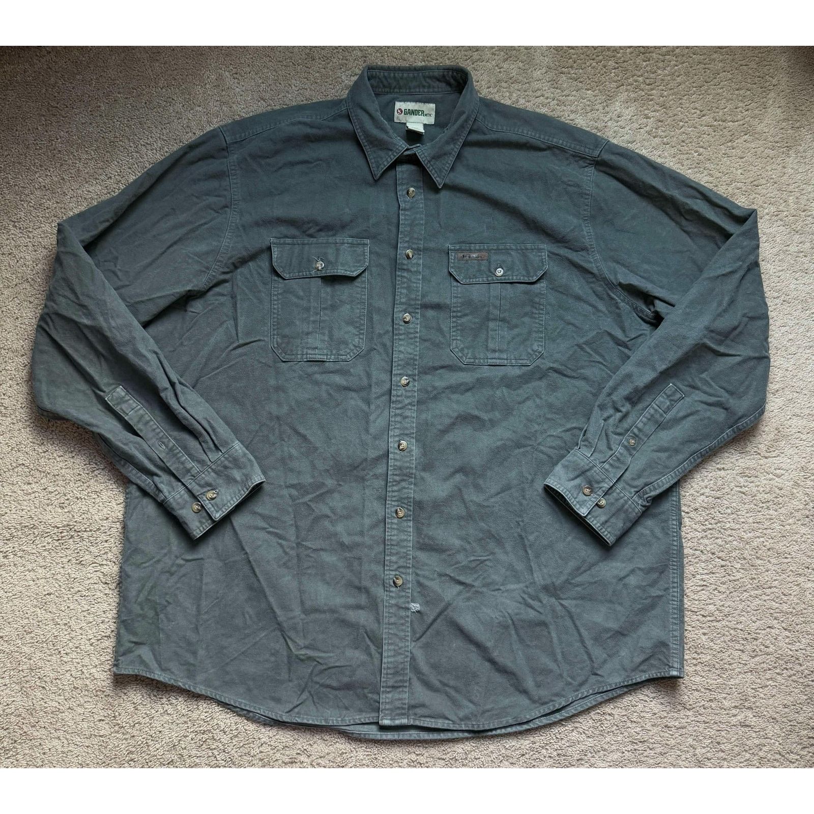 Other Gander Mountain 100% Cotton Button-Up Shirt Green Men's 2XLT Size US XXL / EU 58 / 5 - 1 Thumbnail