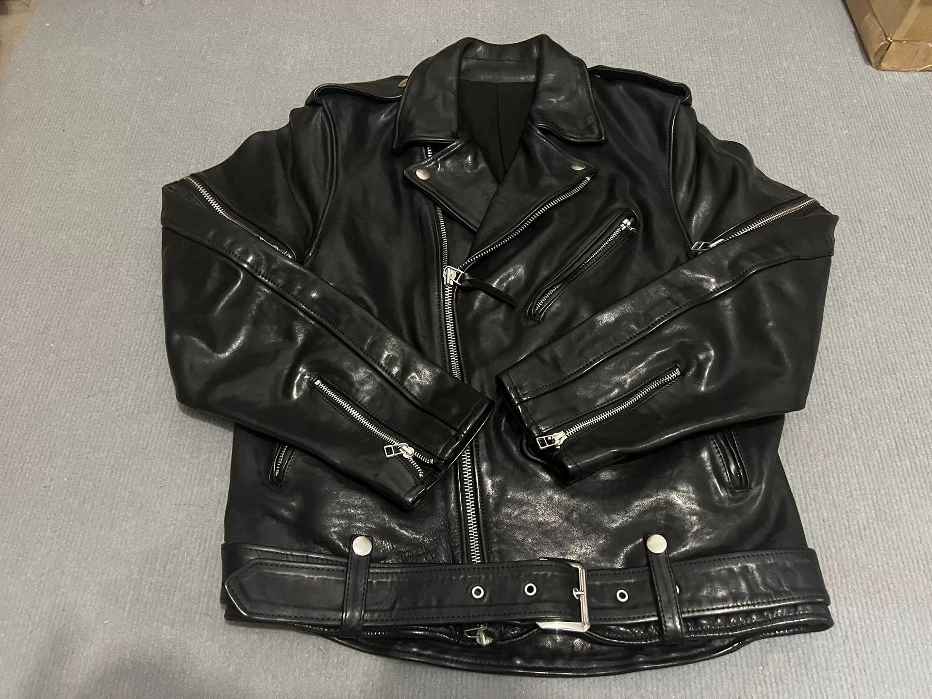 Other Horse Leather Motorcycle Jacket w/ Removable Sleeves Size US XL / EU 56 / 4 - 1 Thumbnail