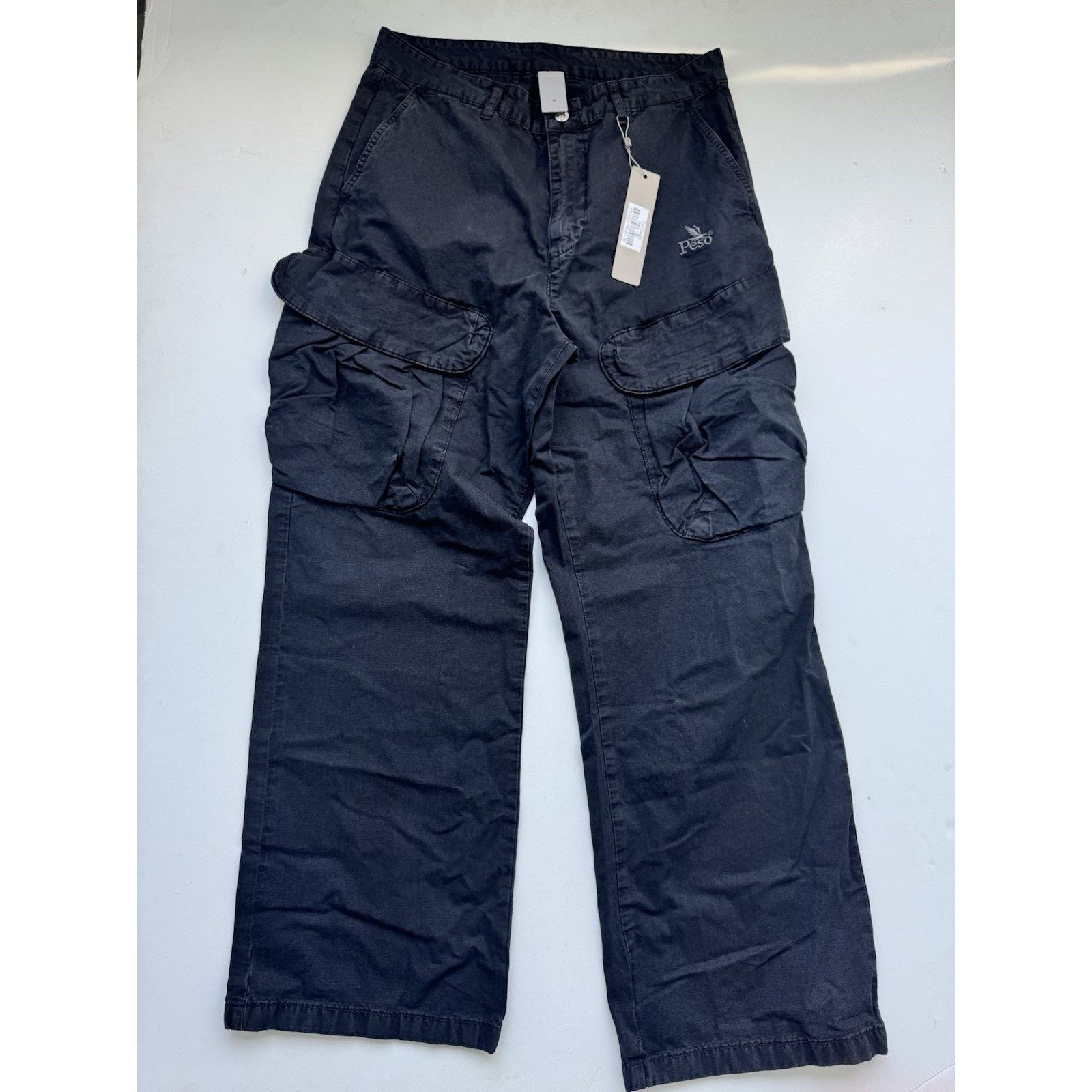 Peso Peso Men's Fat Cargo Jeans Size 32 Black Size US 32 / EU 48 - 1 Thumbnail
