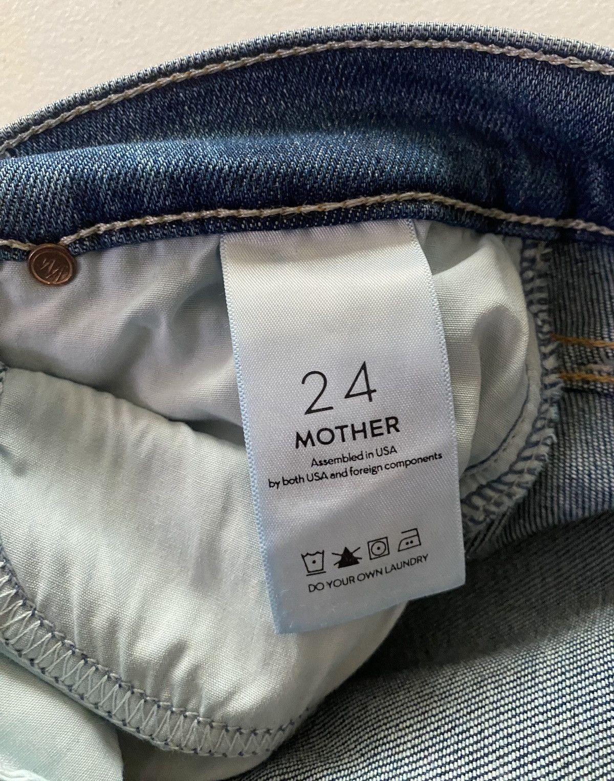 MOTHER Mother Denim The Rascal Ankle Wild! Wash Distressed 5 pkt 24 Size 24" / US 00 / IT 34 - 11 Thumbnail