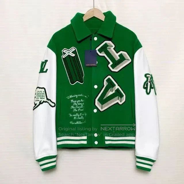 Louis Vuitton Louis Vuitton Men's Green Baseball Jacket. Size US M / EU 48-50 / 2 - 1 Thumbnail