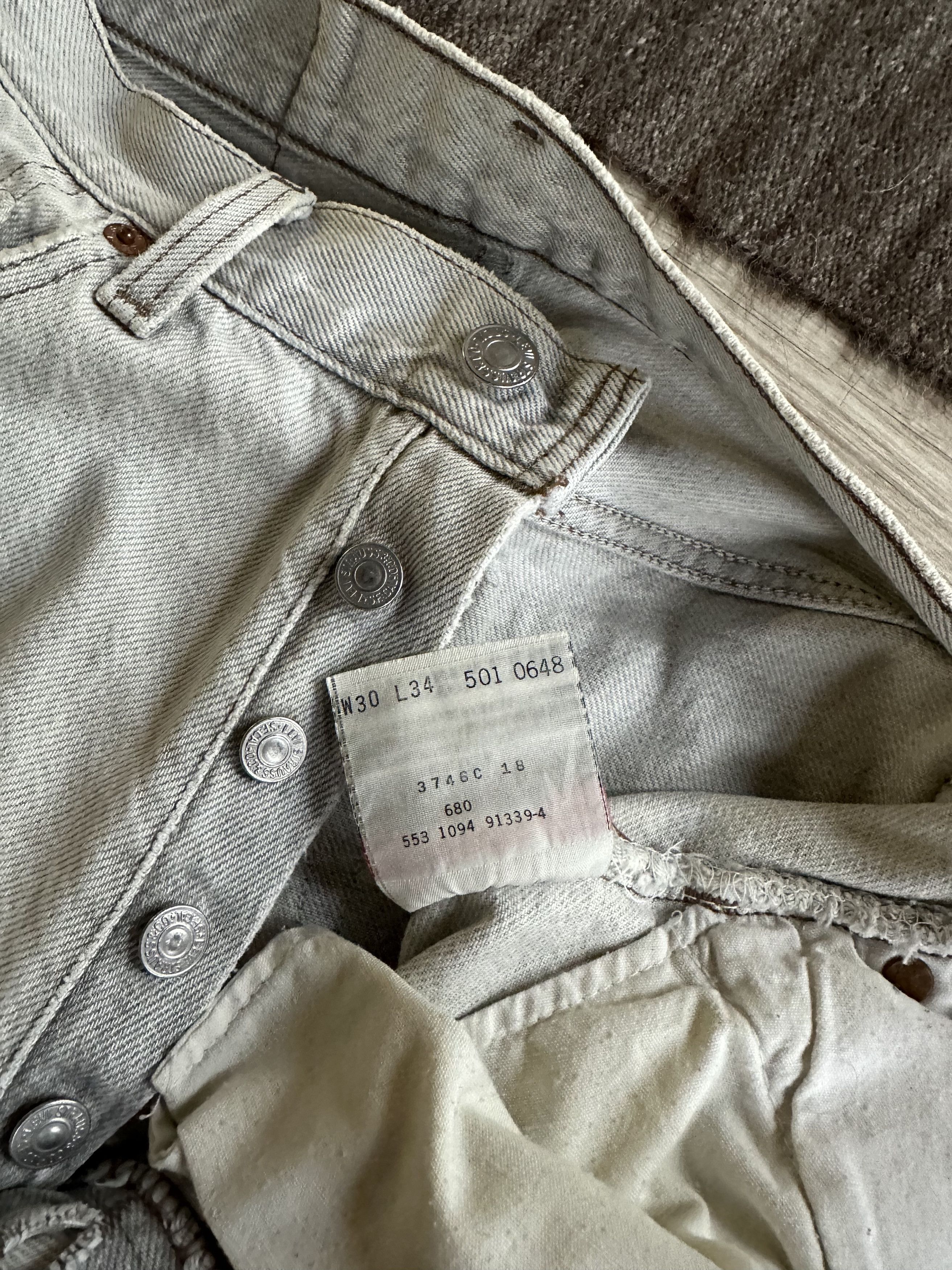Levi's Levis 501 USA Made Vintage Denim Jeans 6056AC Size US 30 / EU 46 - 4 Thumbnail