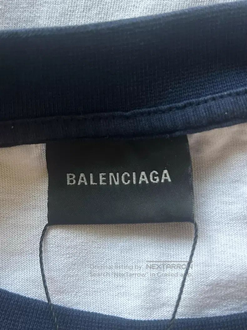 Balenciaga Balenciaga Printed embroidery raglan sleeve round neck T-s Size US S / EU 44-46 / 1 - 3 Thumbnail