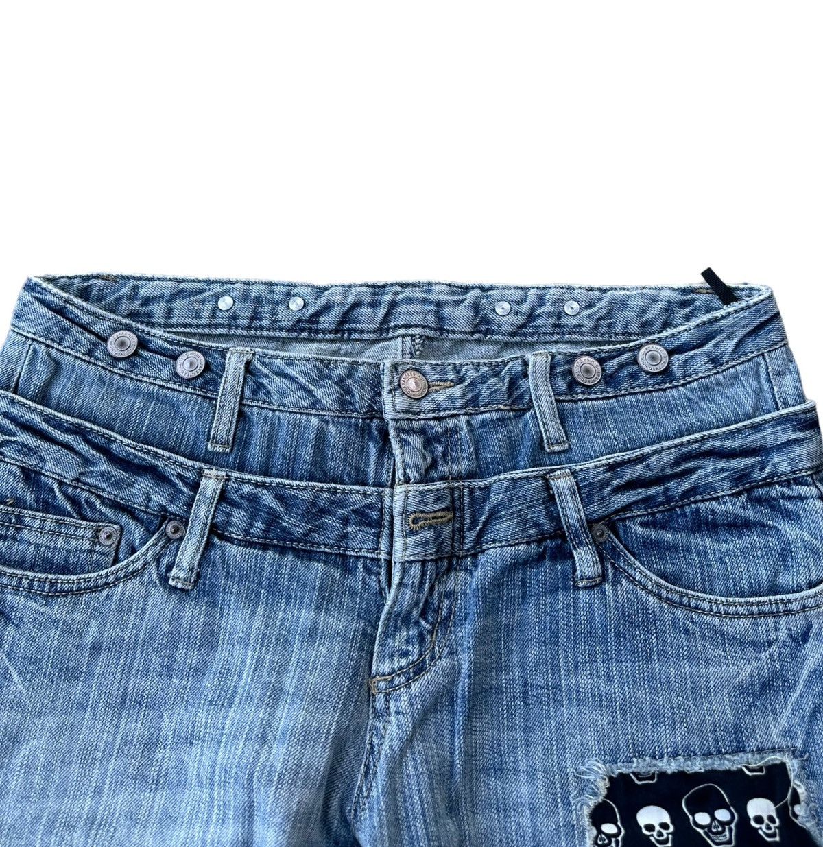 Japanese Brand double waist jeans Size US 32 / EU 48 - 5 Thumbnail
