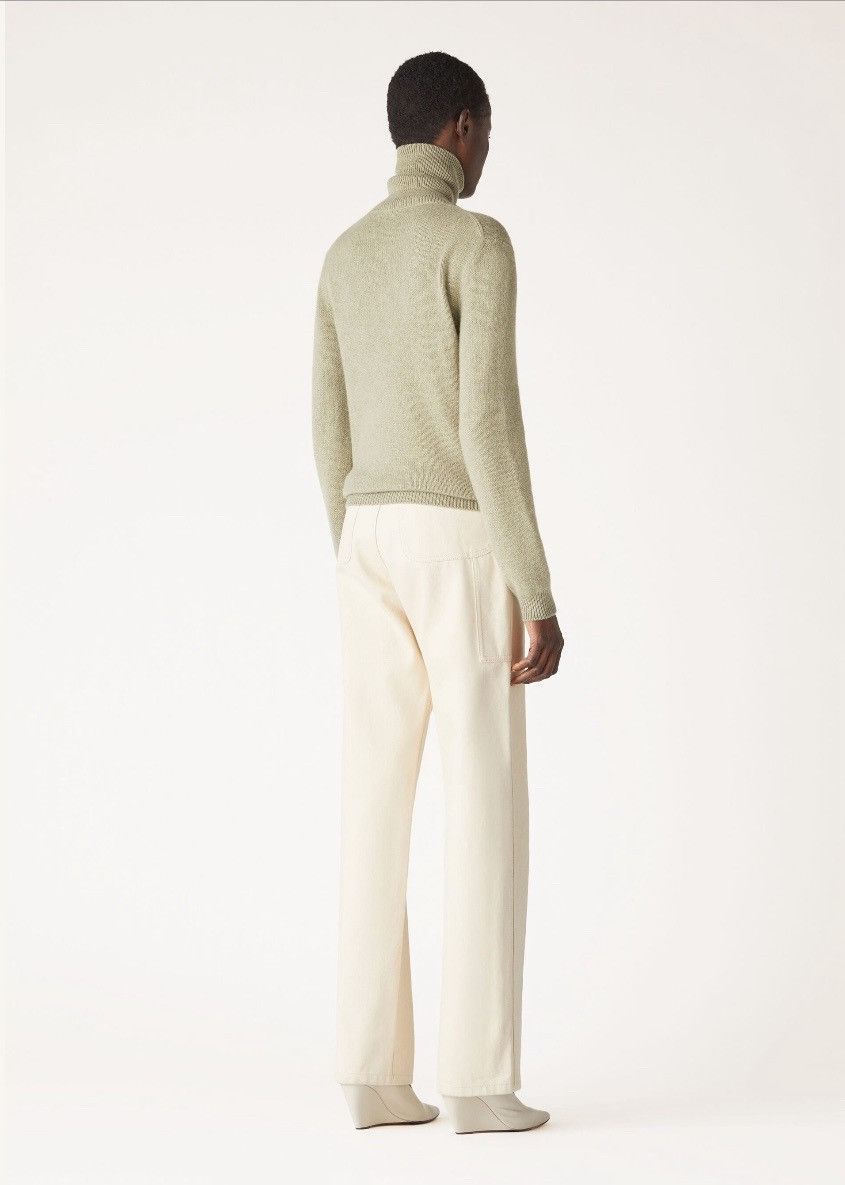 Loro Piana o1srvl11e0725 FAO6884 Turtleneck Cashmere Sweater in Beige Size S / US 4 / IT 40 - 3 Thumbnail