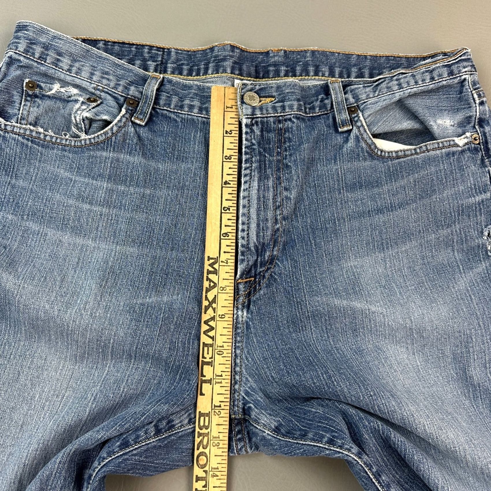 Lucky Brand Vintage Lucky Brand Dungaree Jeans Mens 38x32 Medium Wash Regular Bootcut Y2K Mens Jeans Blue 90s Cowboy Hipster Retro USA Size US 38 / EU 54 - 5 Thumbnail