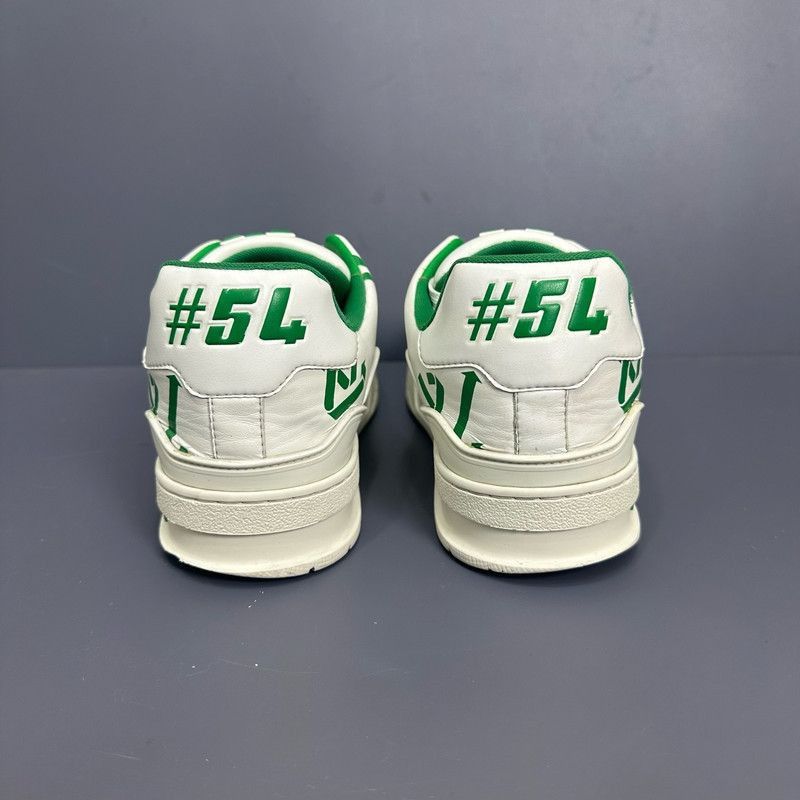 Louis Vuitton Louis Vuitton Low-Top Green and White Sneakers - Size US 8 / EU 41 - 3 Thumbnail