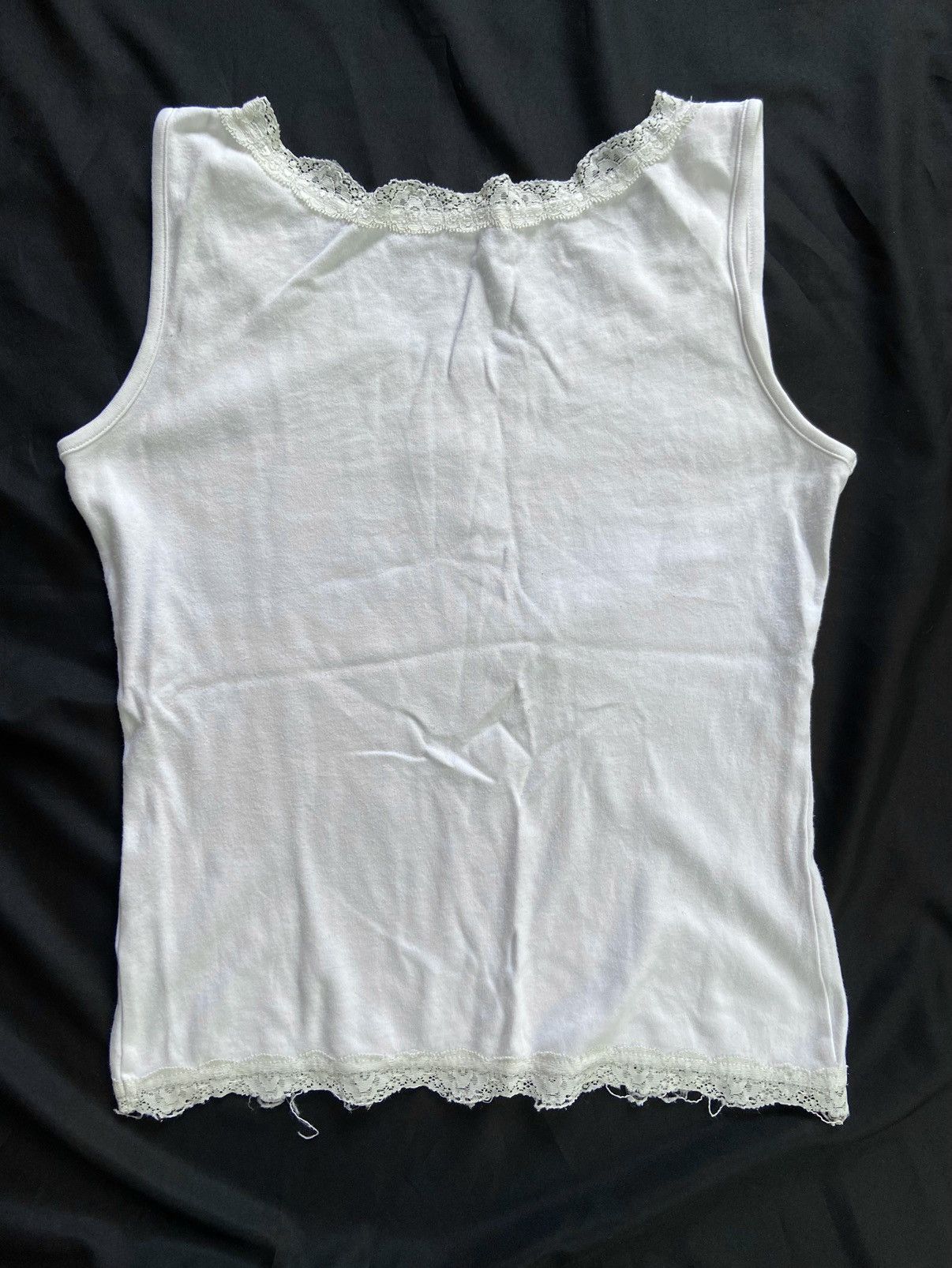 Japanese Brand 🌸FEELING AN AIR OF PERFECT COMPOSURE THESE DAYS TANK TOP Size S / US 4 / IT 40 - 8 Thumbnail