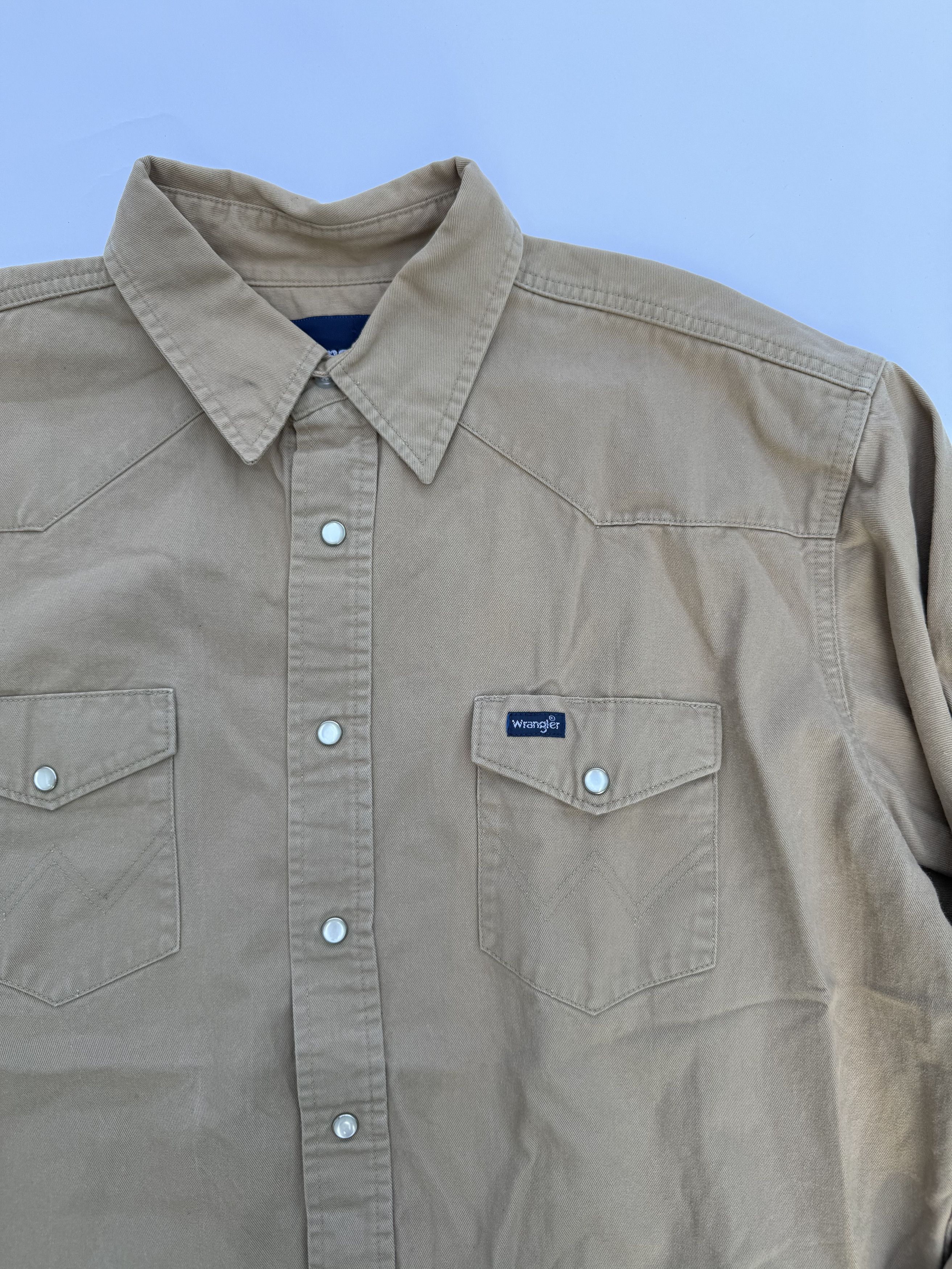Wrangler Vintage Wrangler Western Snap Shirt Size US XL / EU 56 / 4 - 4 Thumbnail