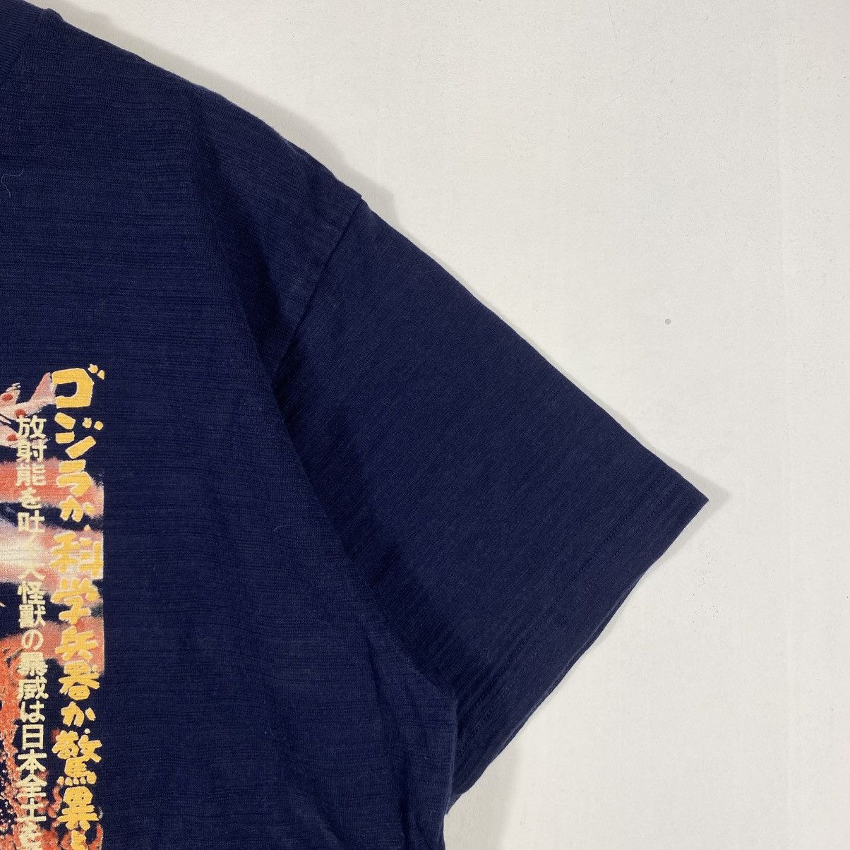 Japanese Brand GODZILLA Movie Japan Promo Poster Indigo Tee Shirt Size US XXL / EU 58 / 5 - 5 Thumbnail