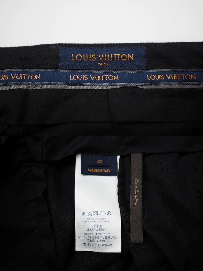 Louis Vuitton Louis Vuitton SS 19 Dark Blue Flared Suit Pants Size US 42 / EU 58 - 4 Thumbnail