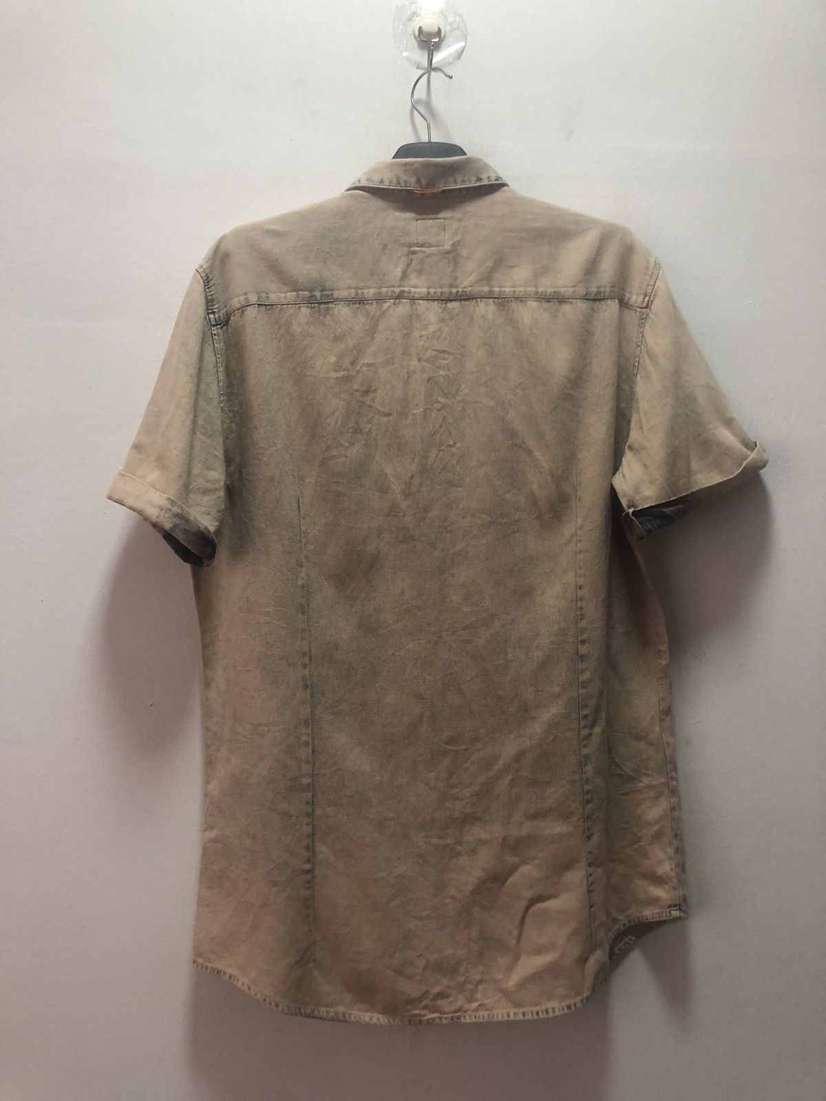 Hugo Boss HUGO BOSS Orange Shirt Slim Fit Tie Dye Acidwash Size US L / EU 52-54 / 3 - 11 Thumbnail