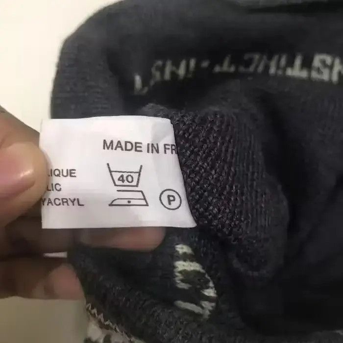 Japanese Brand × Vintage Instinct Spellout Beanie Hat Size ONE SIZE - 6 Thumbnail