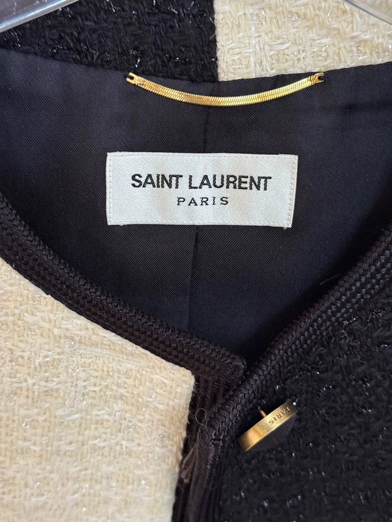 Yves Saint Laurent Saint Laurent Black and white tweed jacket 2502-Nextarrow Size XS / US 0-2 / IT 36-38 - 3 Thumbnail