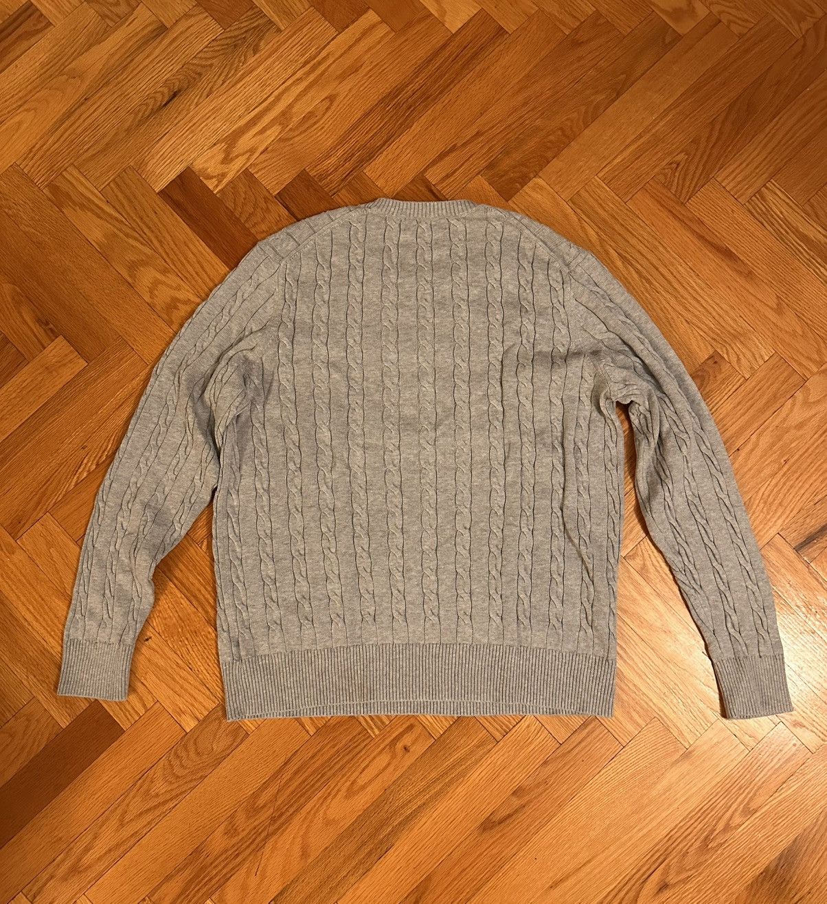 Brooks Brothers Brooks Brothers Supima Cotton Cableknit Sweater Size US L / EU 52-54 / 3 - 3 Thumbnail