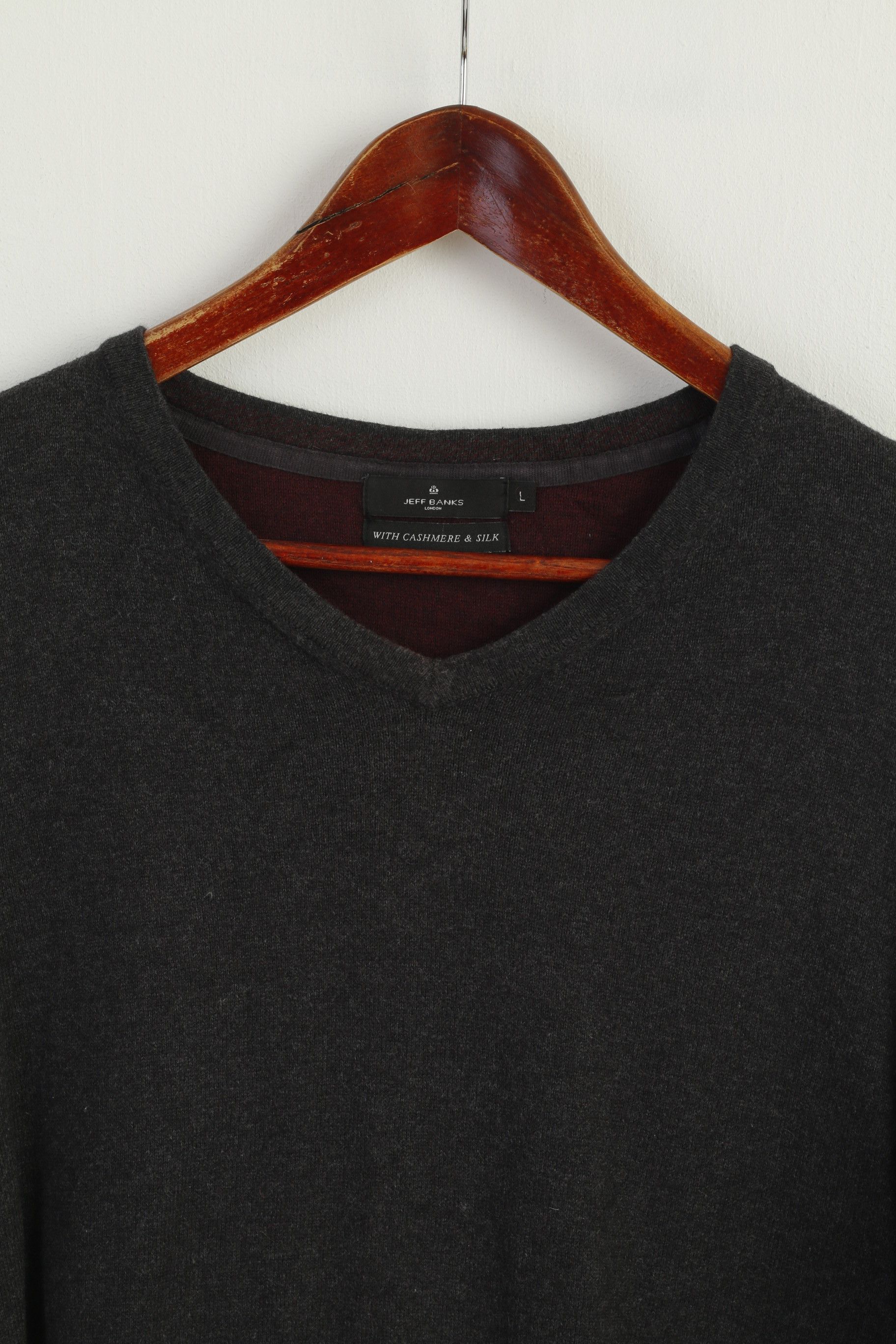 Jeff Banks Jeff Banks Men L (M) Jumper Gray Cotton 9625 Size US L / EU 52-54 / 3 - 3 Thumbnail