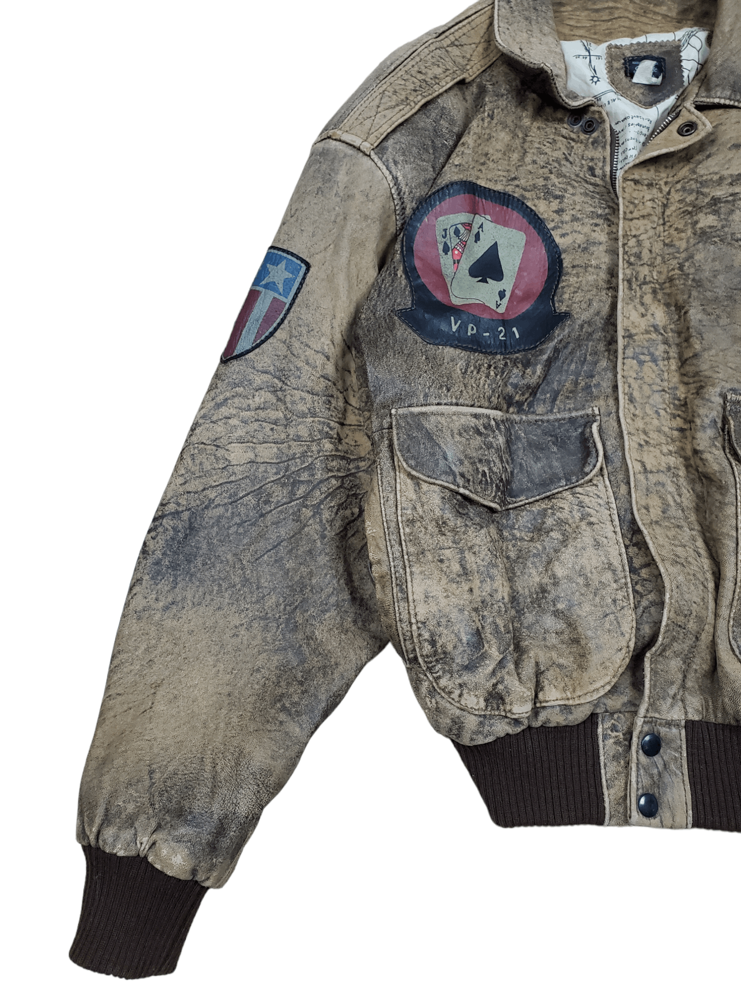 Vintage 🔥Vintage Leather Jacket Matin Air Commmand🔥 Size US L / EU 52-54 / 3 - 5 Thumbnail