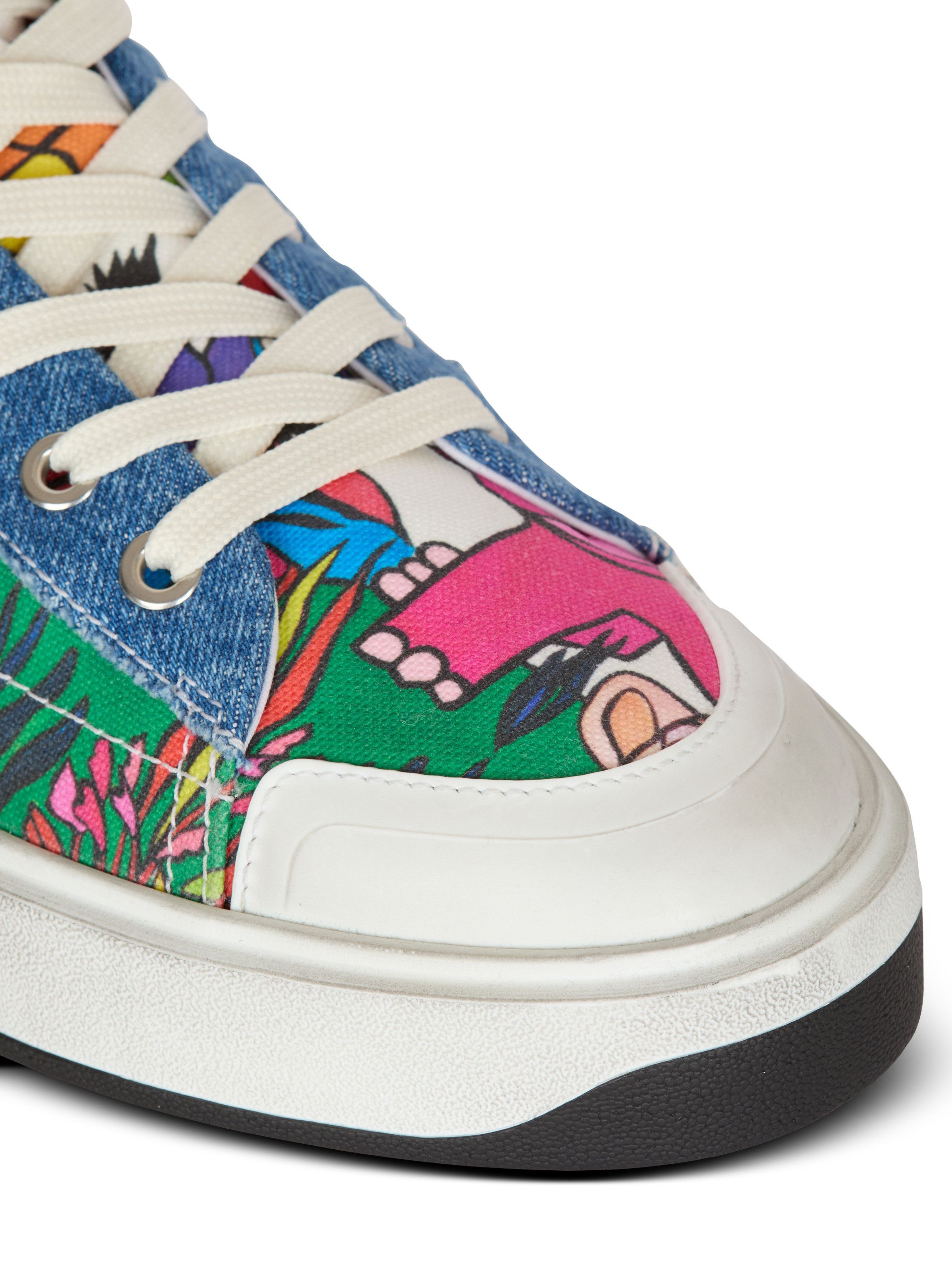 Balmain o1s1wg110925 X Disney High Top Sneakers in Multicolor Size US 10 / IT 40 - 7 Thumbnail