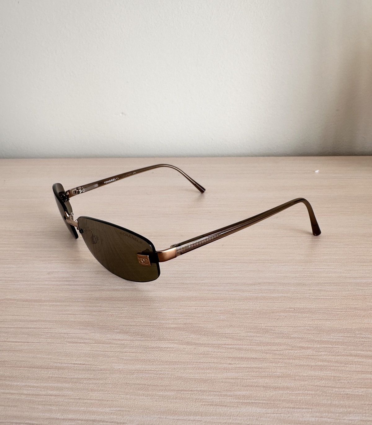 Chanel Chanel 4067 Rimless Sunglasses (Vintage Y2K / Archive) Size ONE SIZE - 3 Thumbnail
