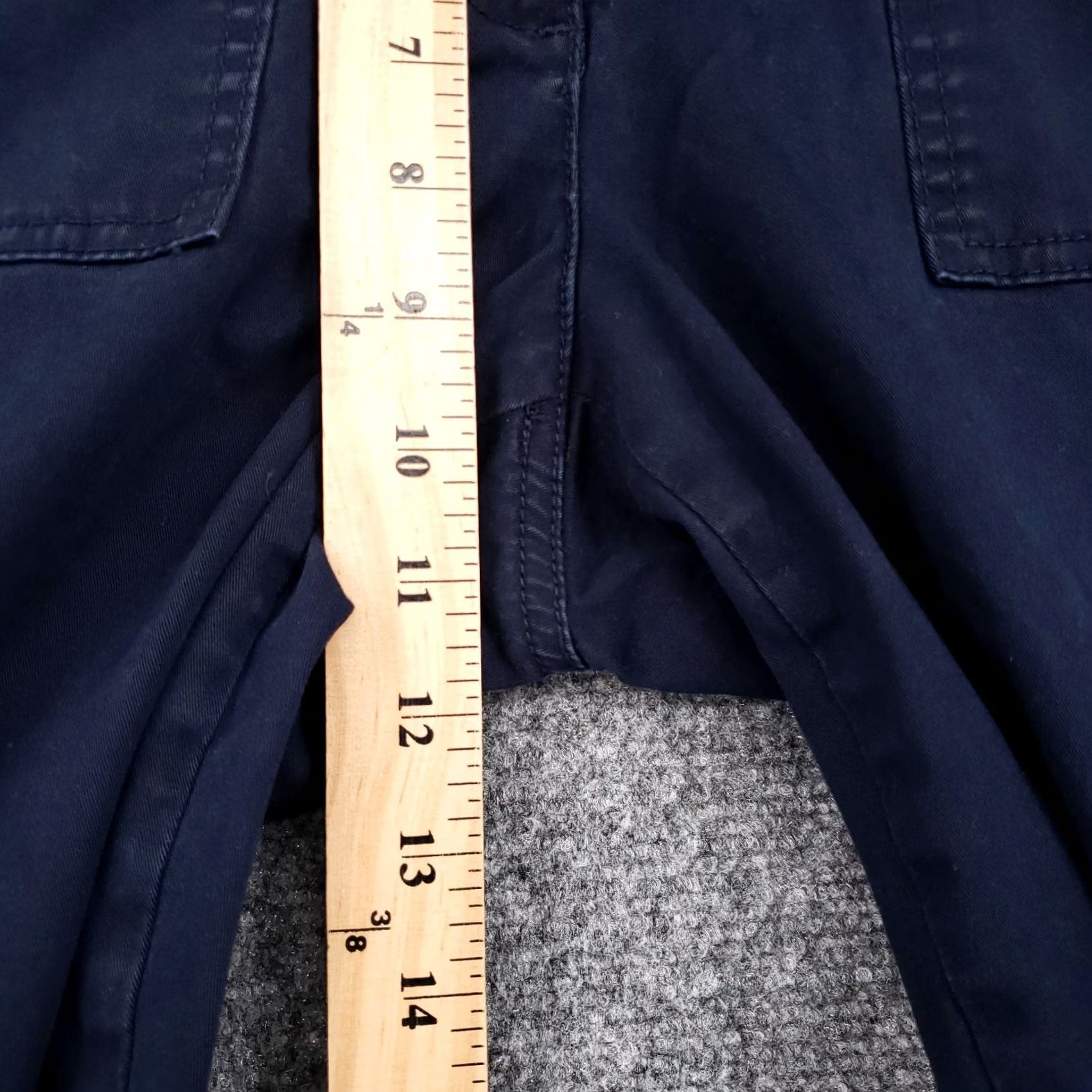 Talbots Talbots Pants Womens Blue Slim Fit Mid Rise Straight Leg Stretch Utility Ankle Size 6 Size 28" / US 6 / IT 42 - 6 Thumbnail