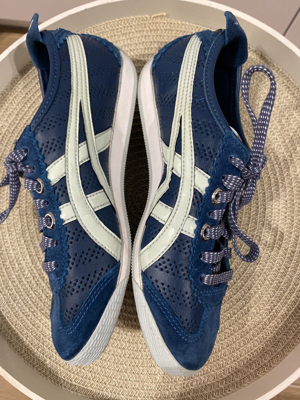 Asics ASICS x Mini Cooper Onitsuka Tiger Blue Low Top Sneakers 36 Size US 6 / IT 36 - 8 Thumbnail