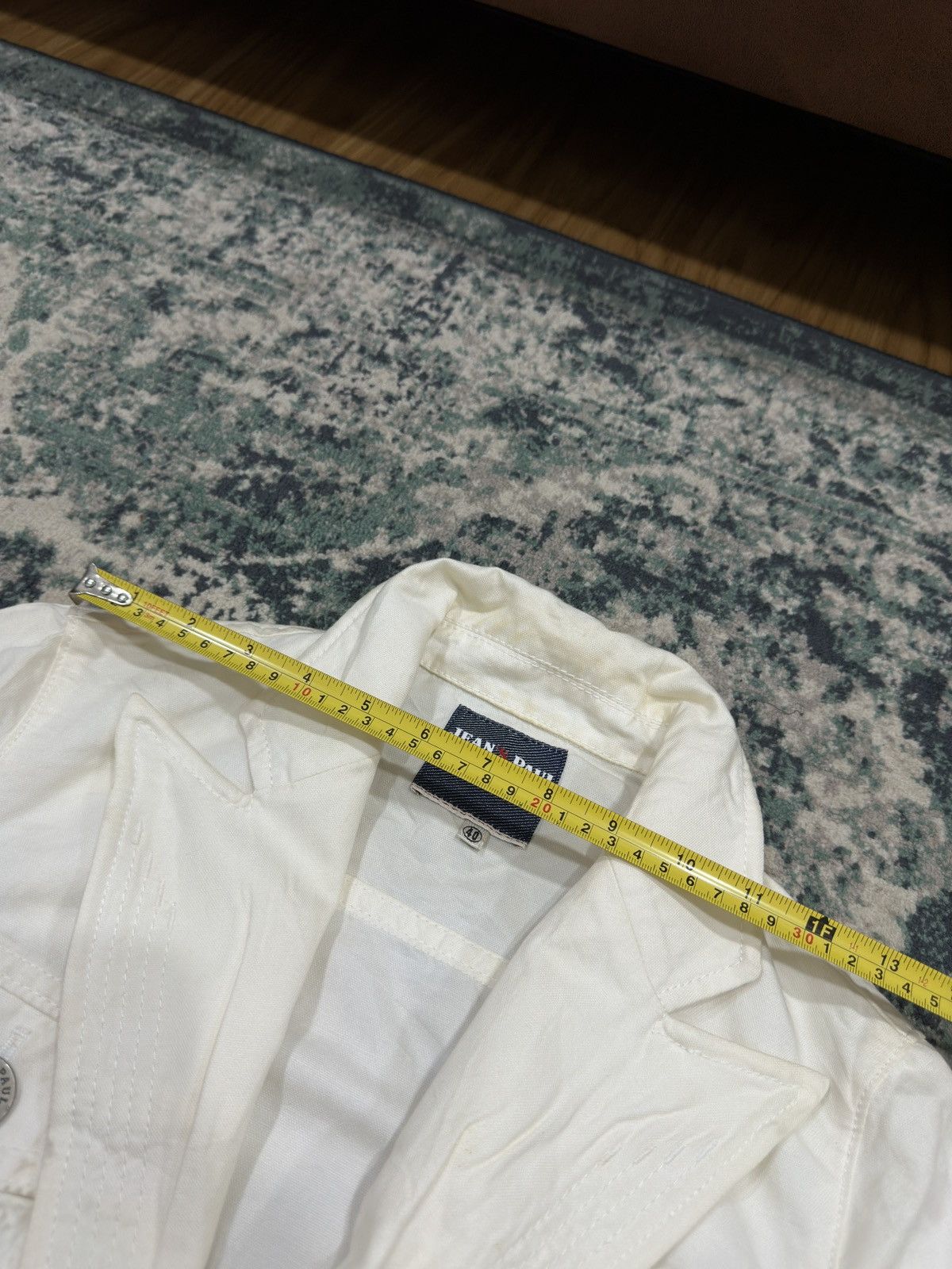 Jean Paul Gaultier Jean Paul Gaultier White Denim Jacket Size S / US 4 / IT 40 - 14 Thumbnail